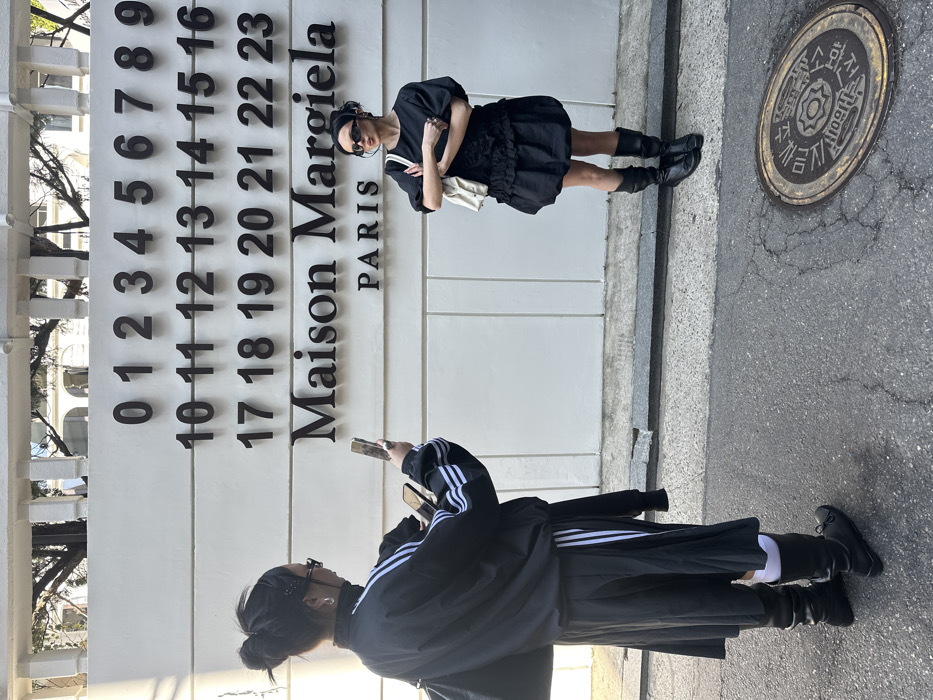 Morning activity captured at Maison Margiela store in Seoul