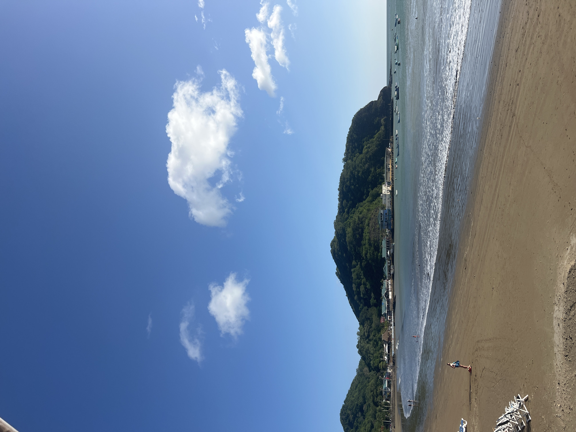 San Juan del Sur beach on a calm, sunny afternoon