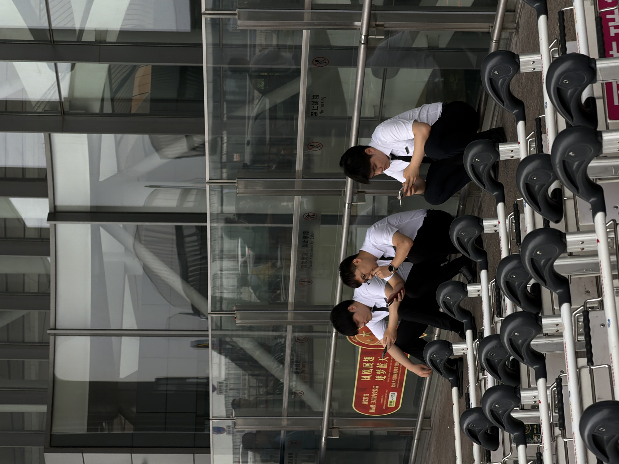 Beijing Daxing Airport terminal scenes and exterior views