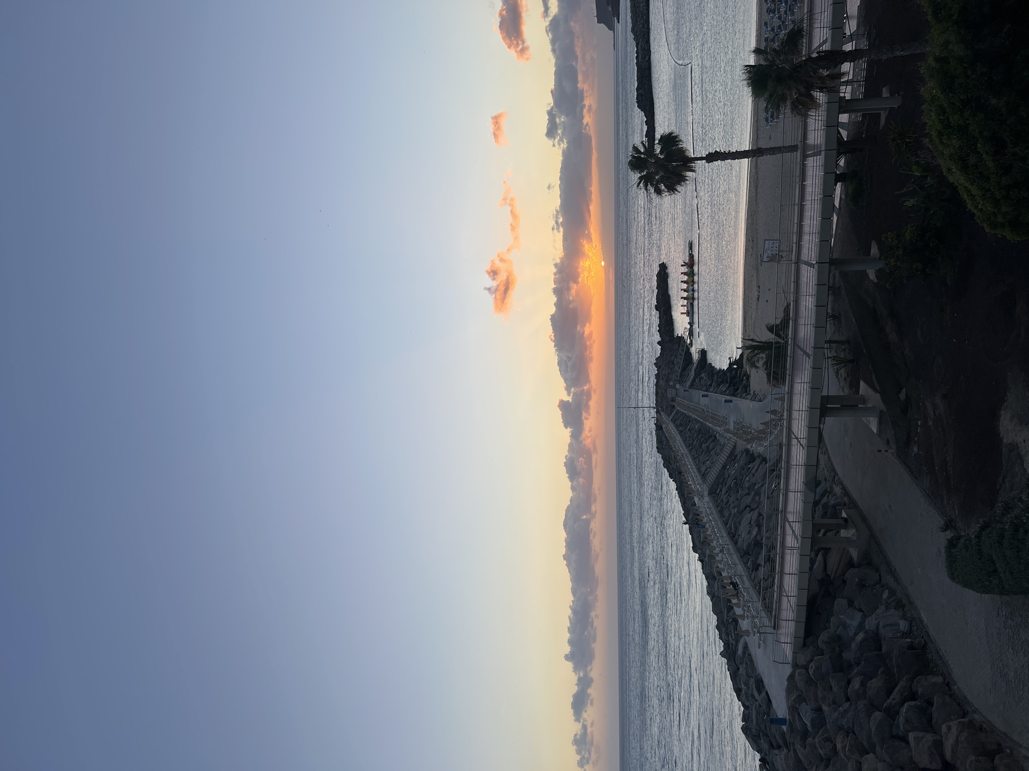 Sunset captured by witnesses along Mogán coastline, Spain