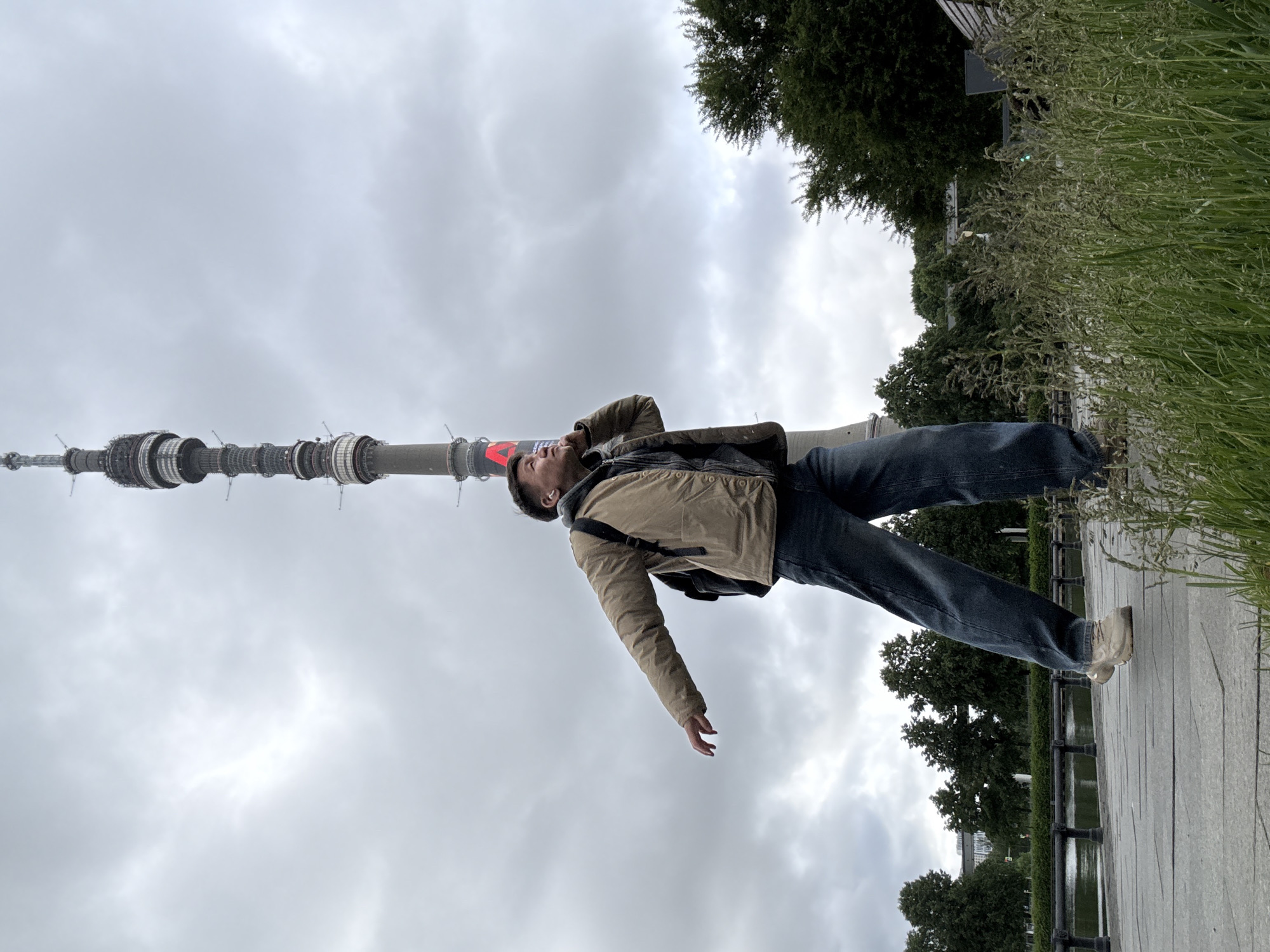 Man spotted near Ostankino Tower in early morning hours