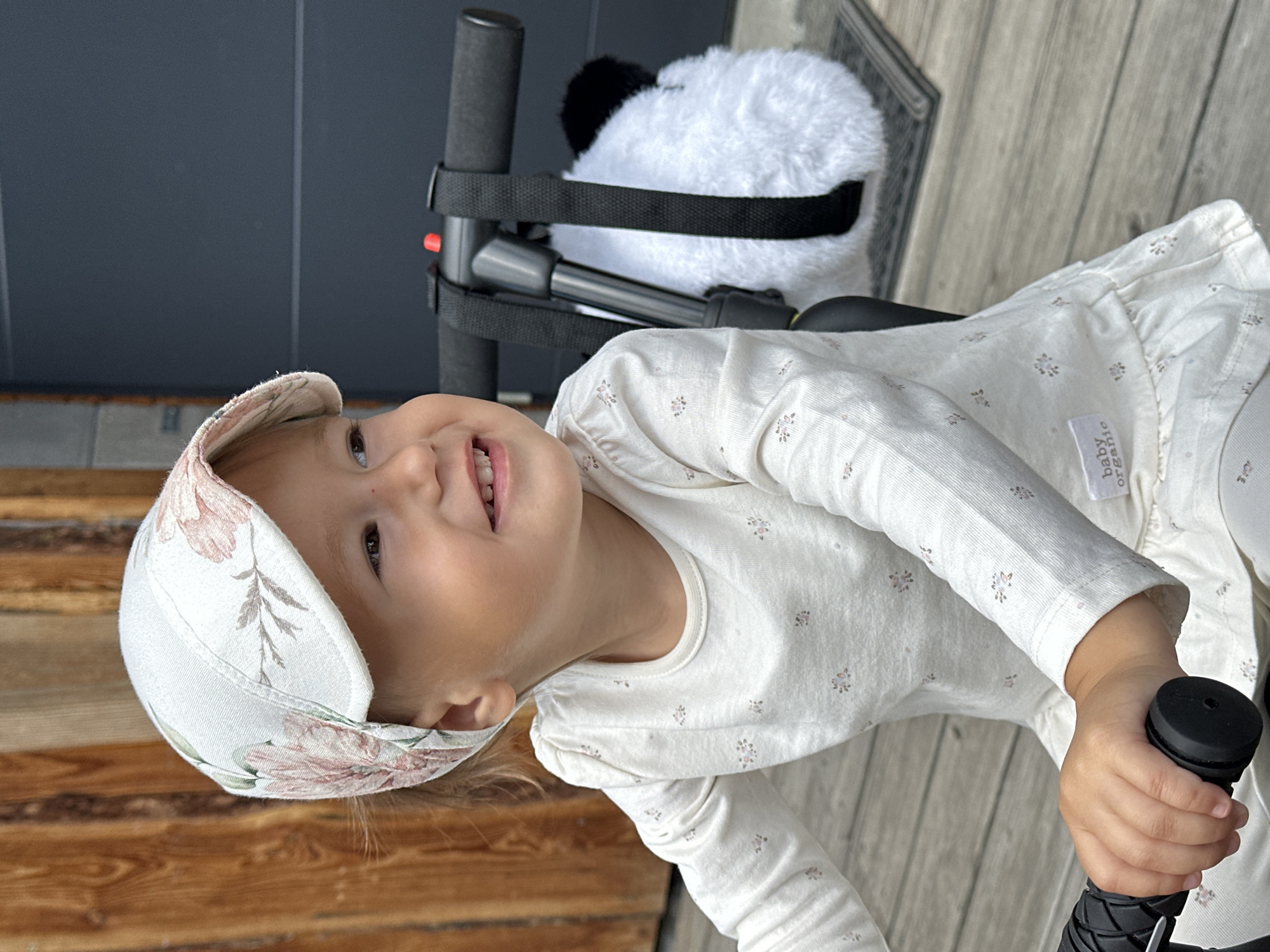 Child's morning activities documented in Wisła, Poland