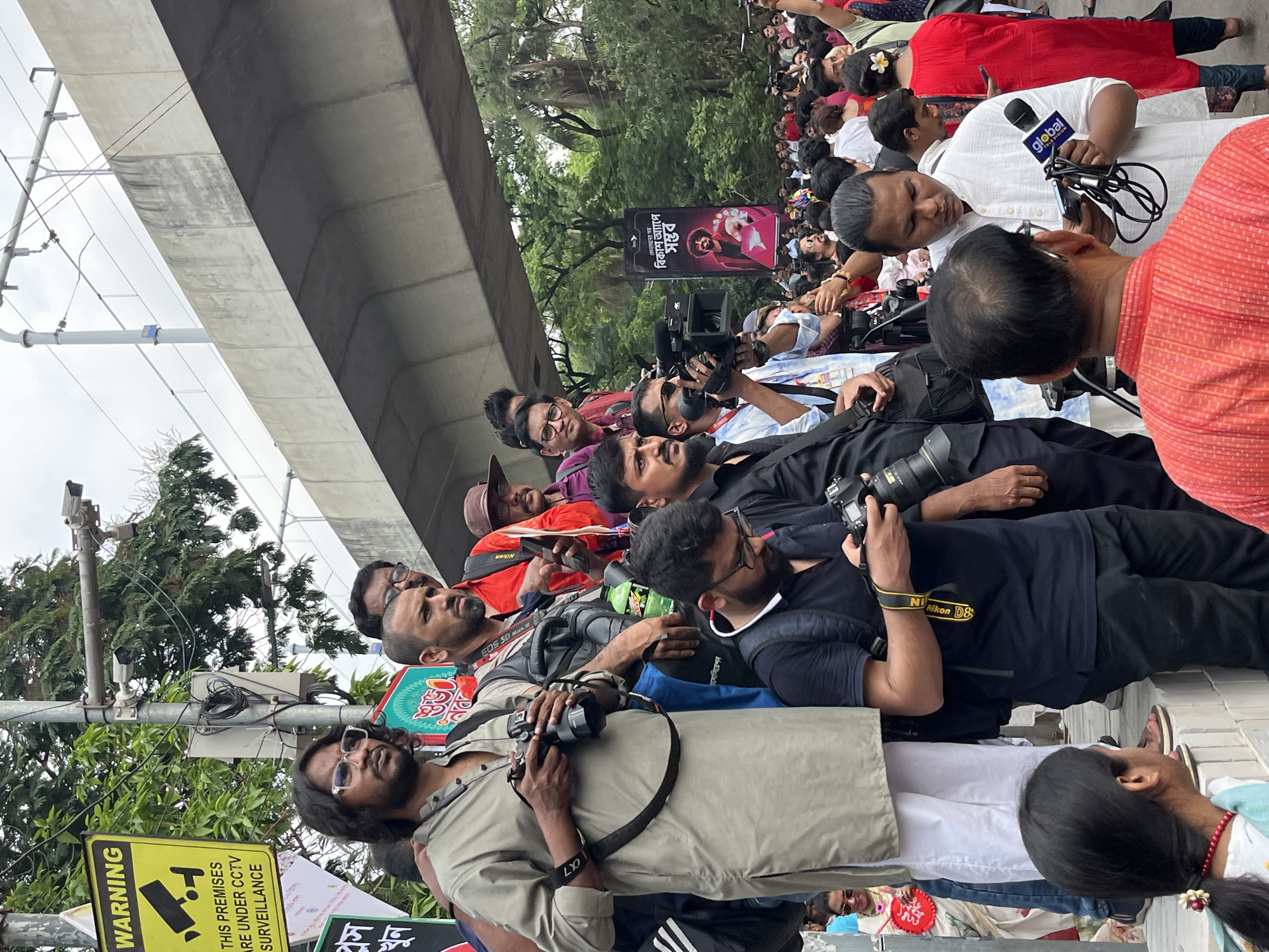 Street demonstration and cultural celebration draws crowds in Dhaka