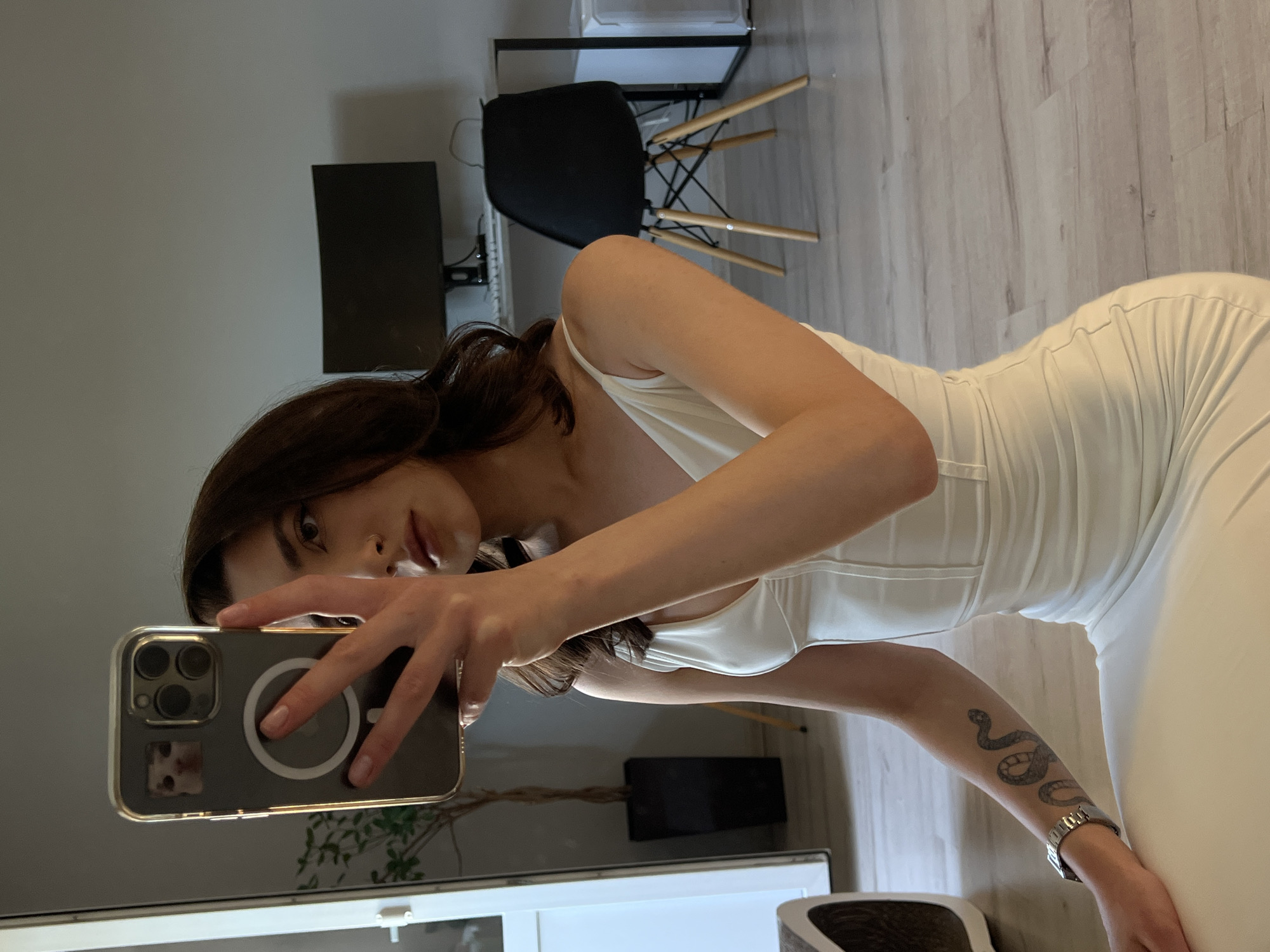 Getting ready at home in Ternopil, outfit photos included