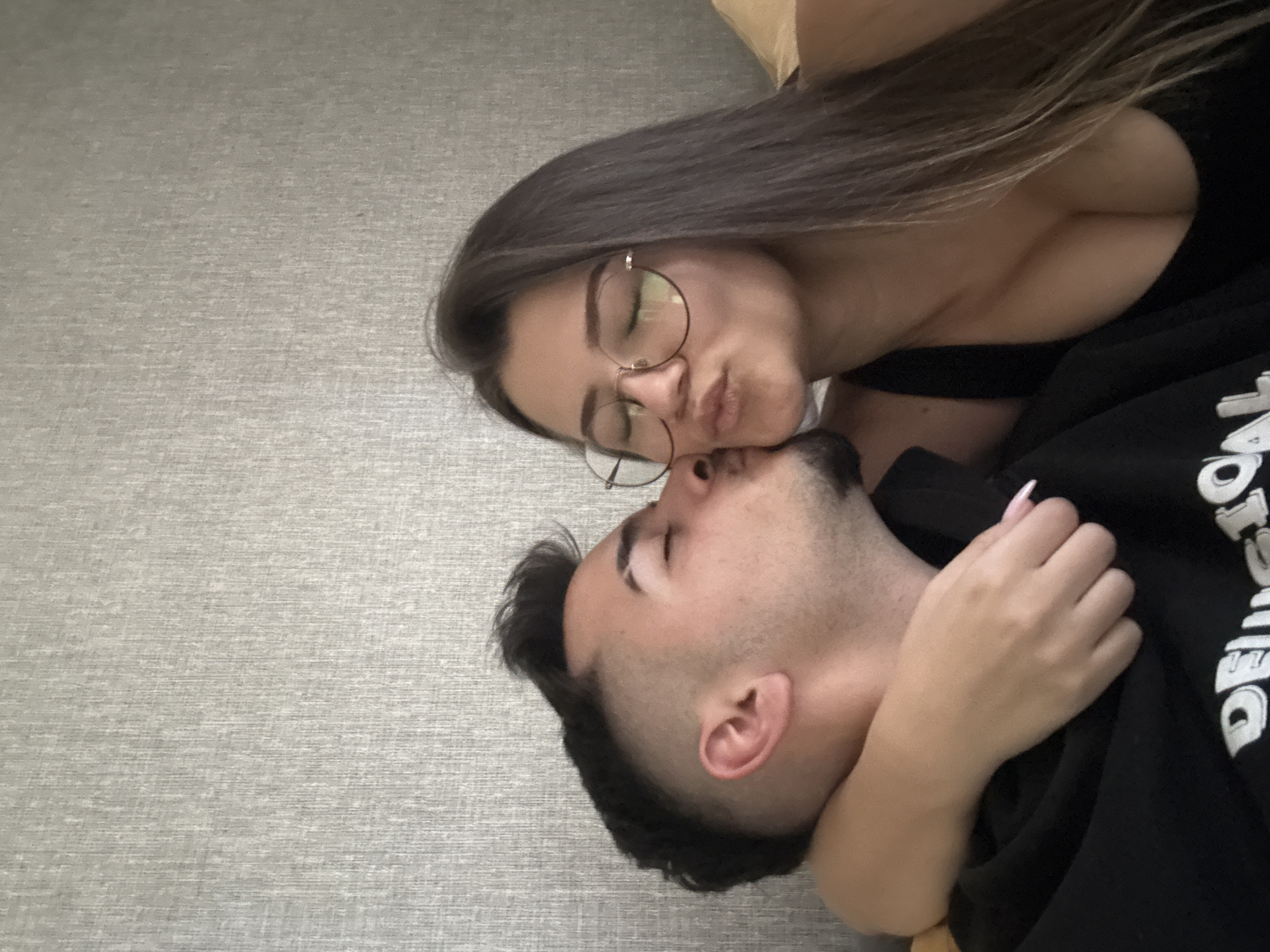 Couple shares intimate moments in Sofia, Bulgaria