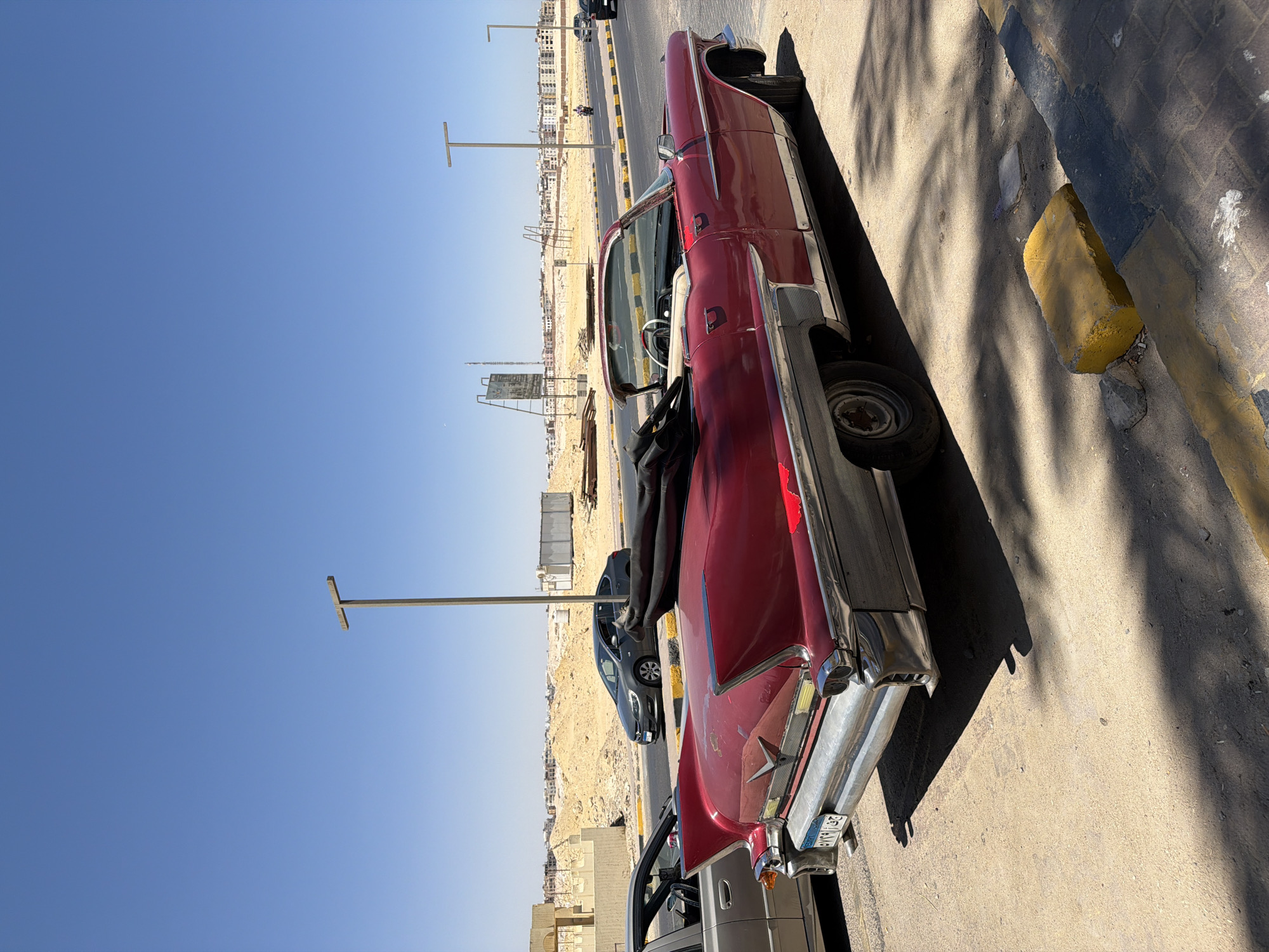 Classic car gathering spotted near Hurghada resort
