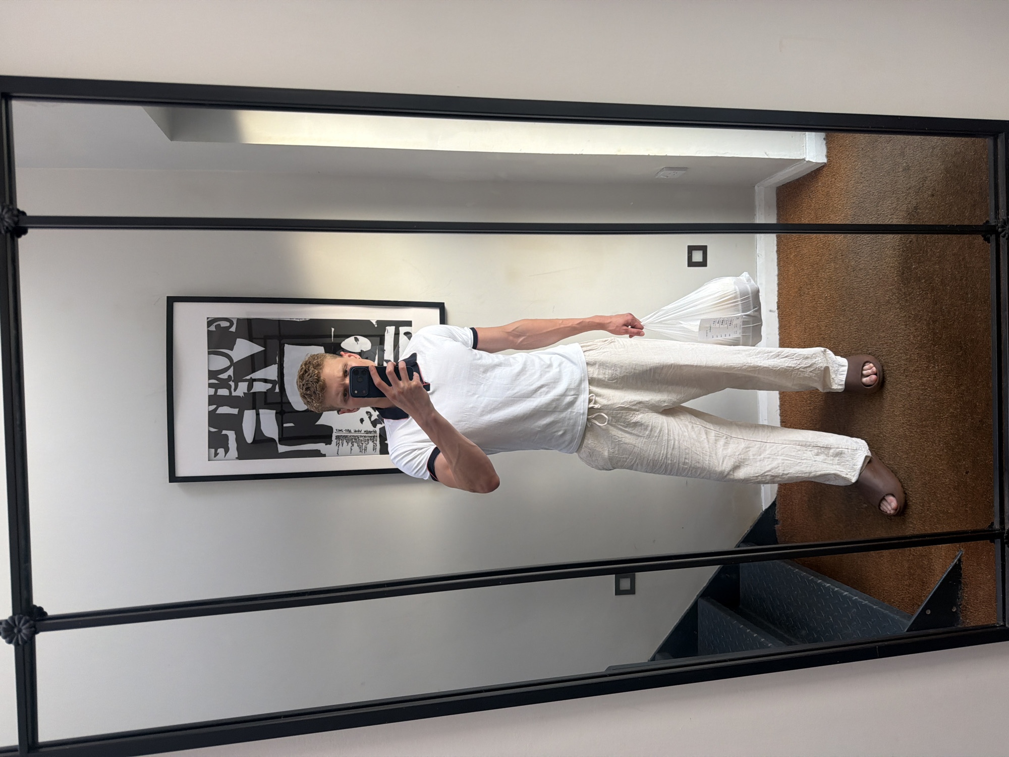 Mirror selfie in London on a summer evening