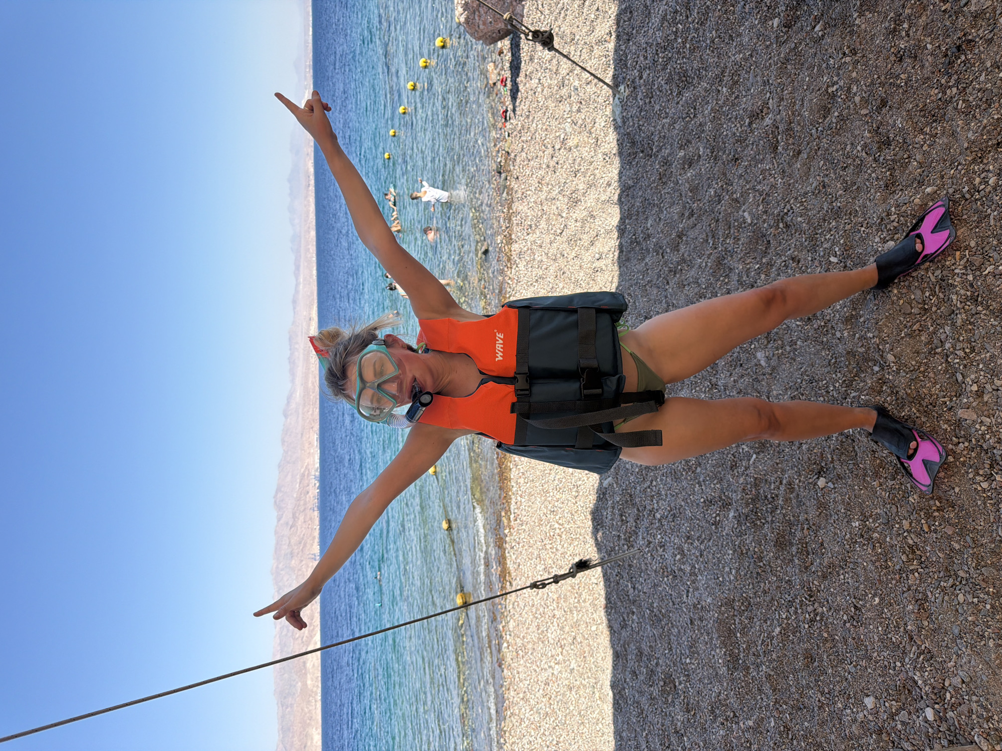 Snorkel-ready on the Eilat shore