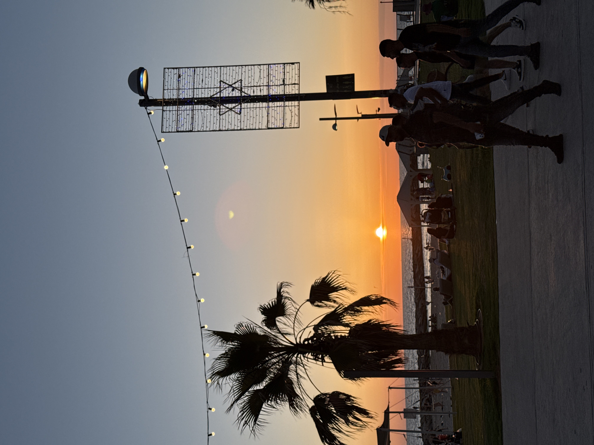 Sunset observed over Tel Aviv coastline Friday evening