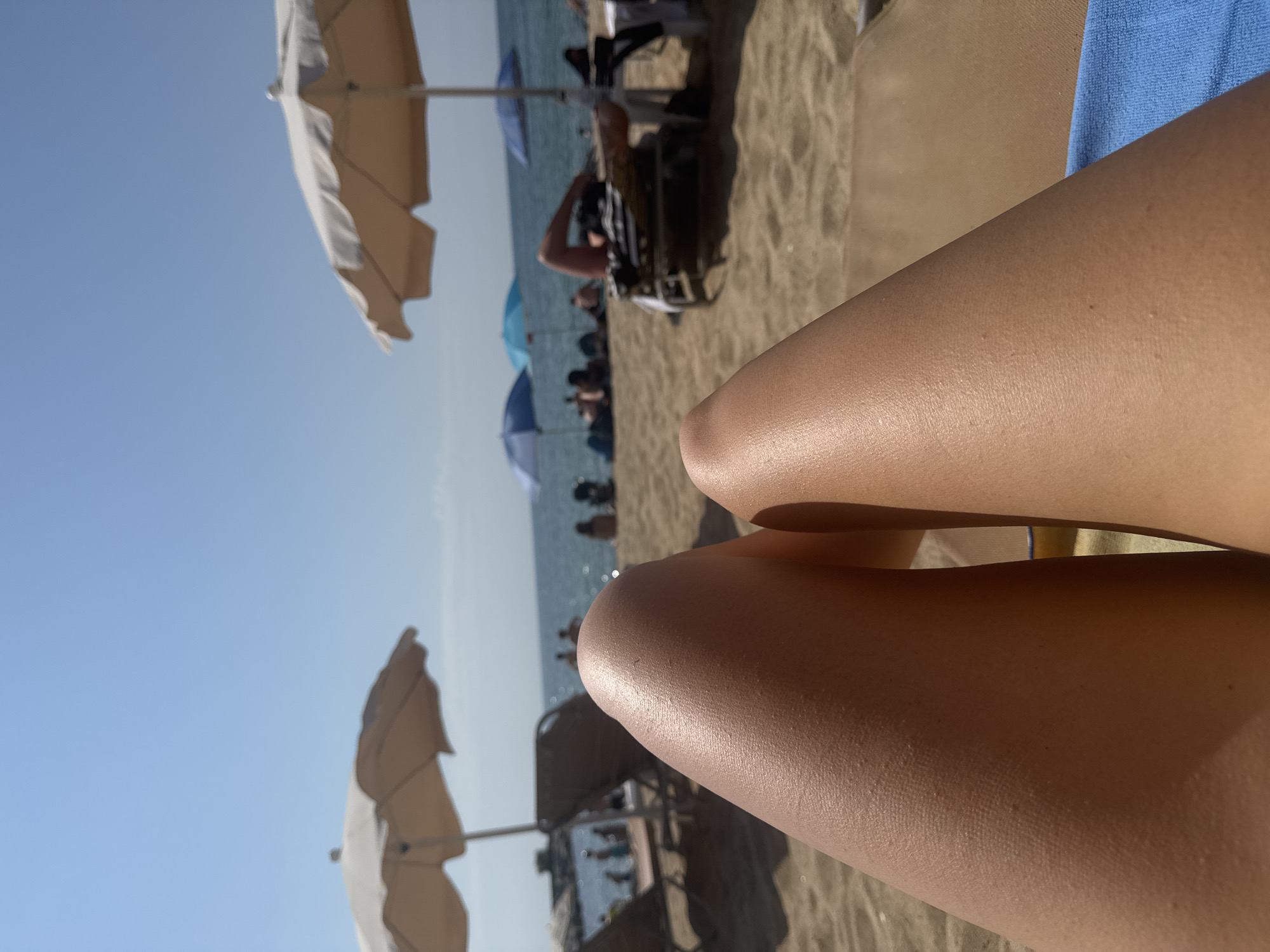 Lazy beach morning at Barceloneta with coastal path views