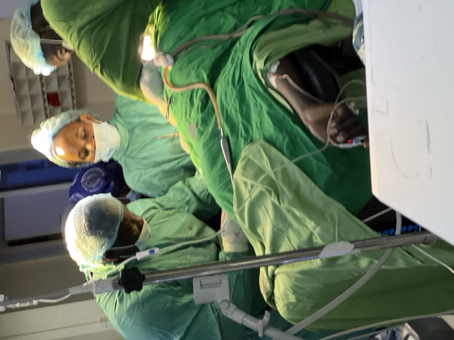 Surgery documented at Nairobi medical facility Thursday evening