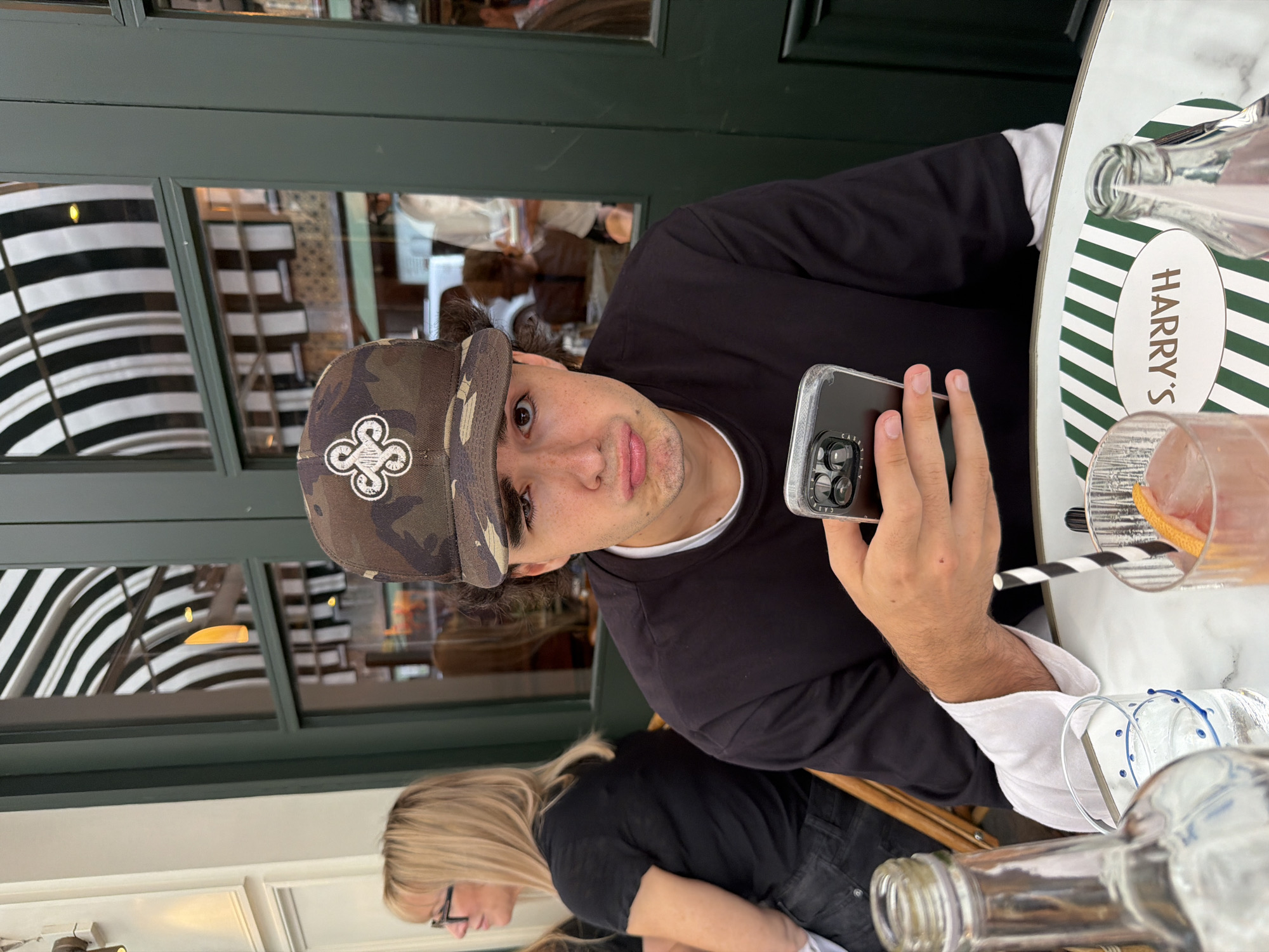 Lunch at Harry's Bar, Mayfair, with cocktails and a novelty dessert
