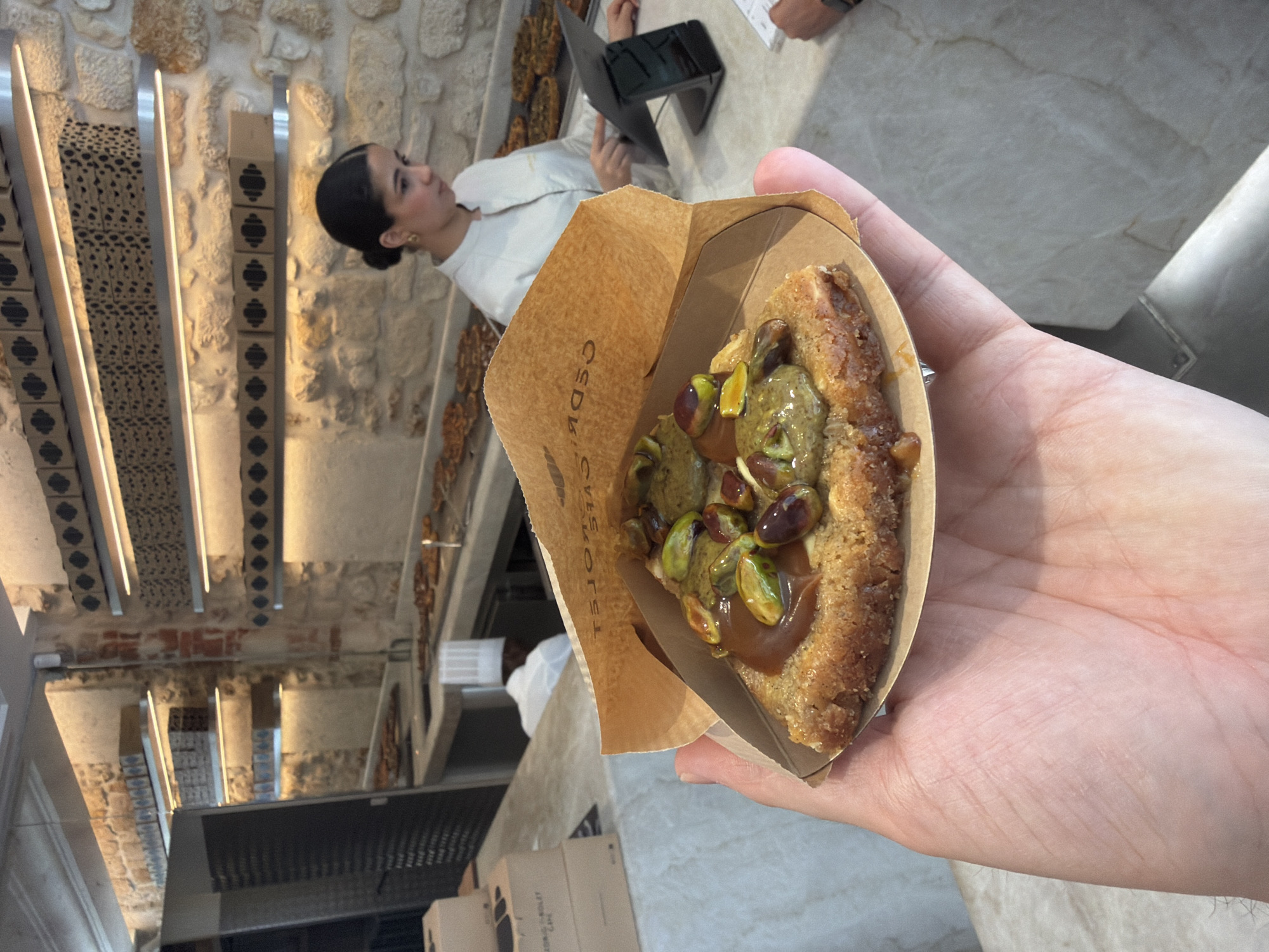 Morning operations documented at Cédric Grolet bakery in Paris