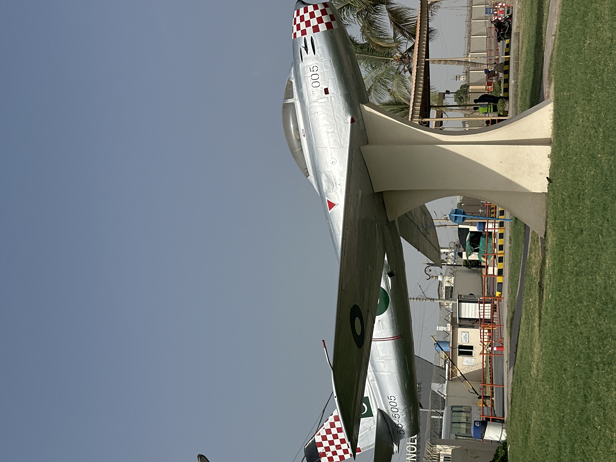 Retired fighter jet on public display in Karachi