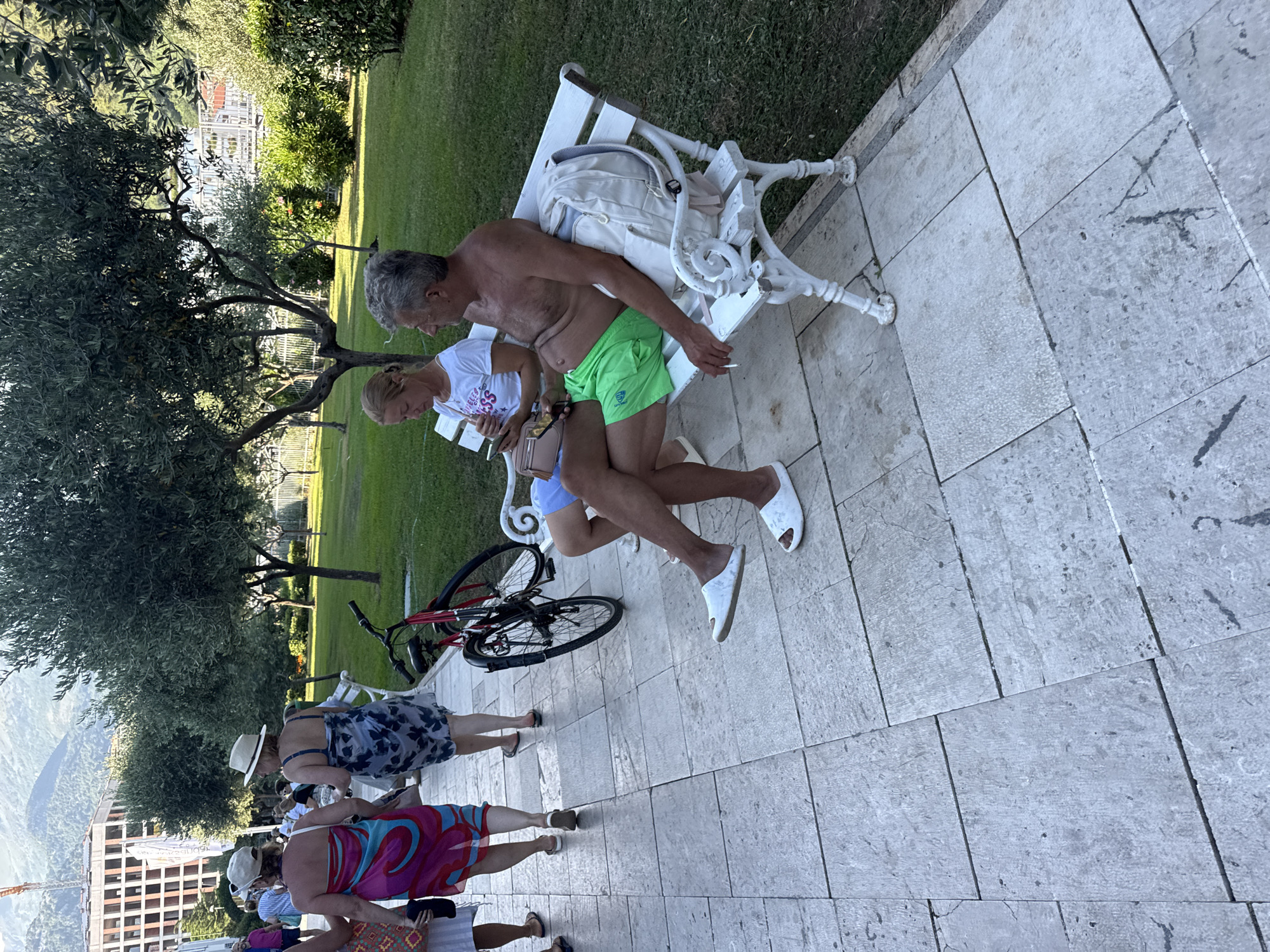 Sunny afternoon along Budva's waterfront streets and beach
