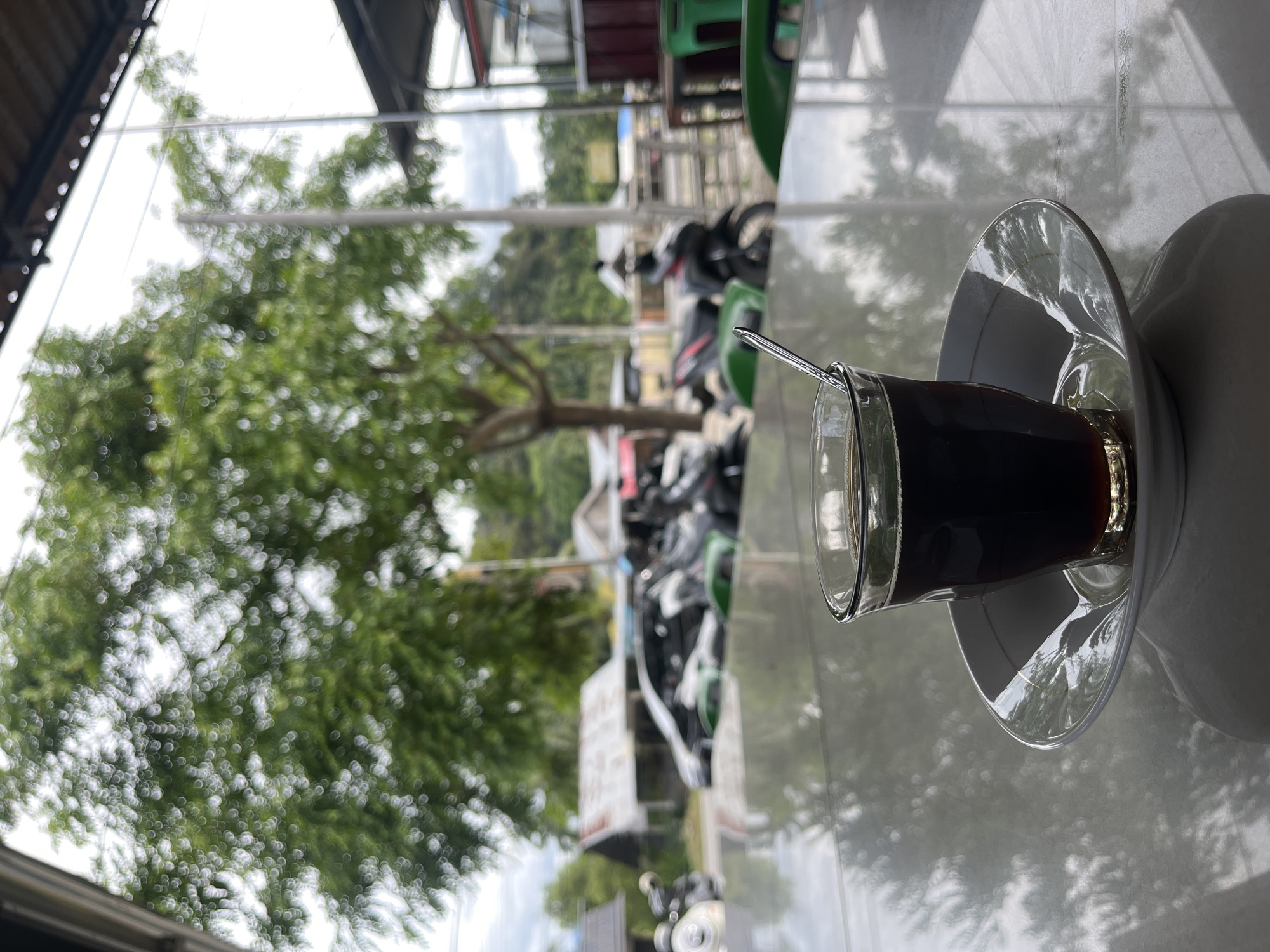 Morning coffee and street life in Keude Trienggadeng