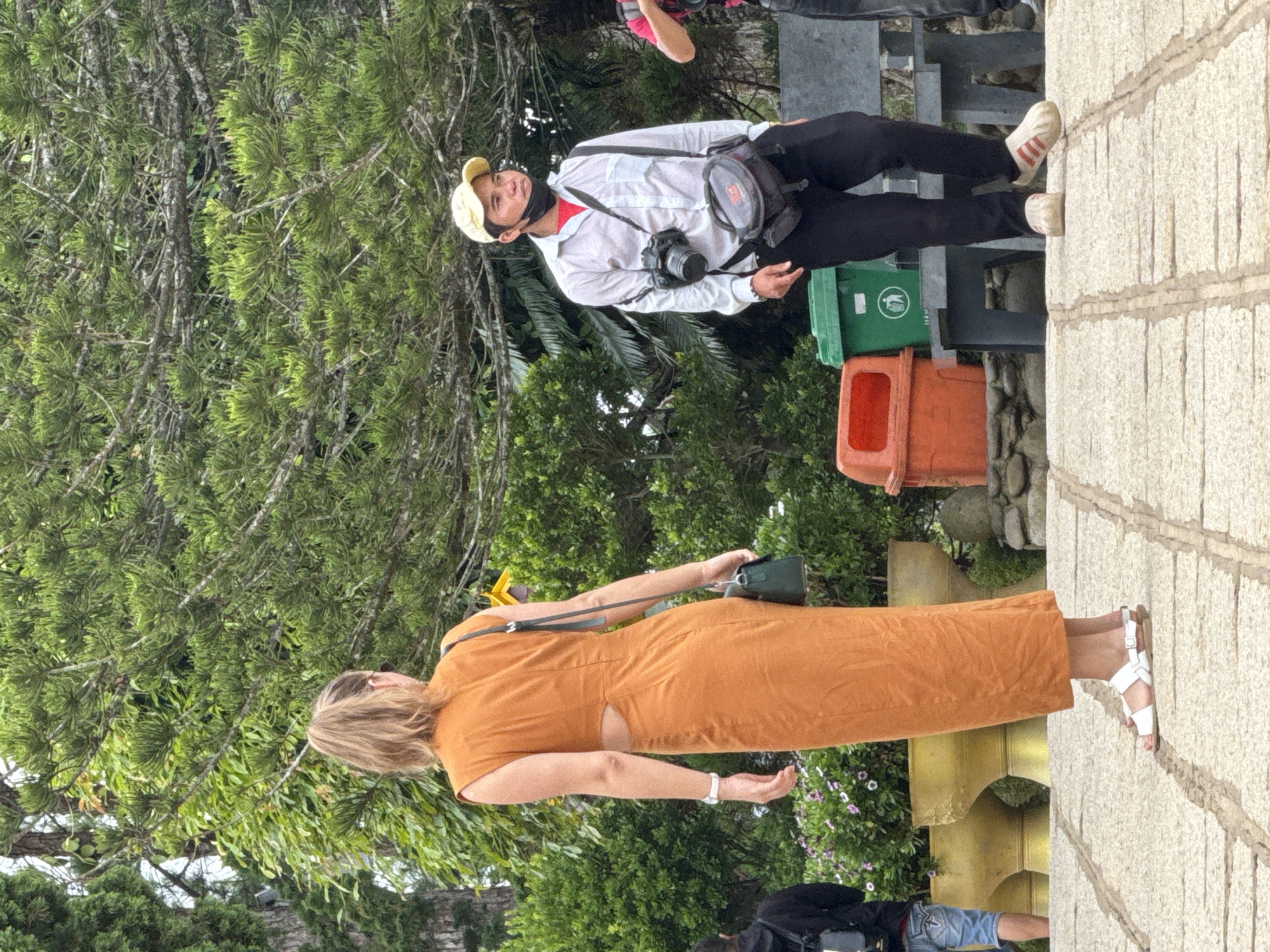 Strolling through a lush park in Da Lat, Vietnam