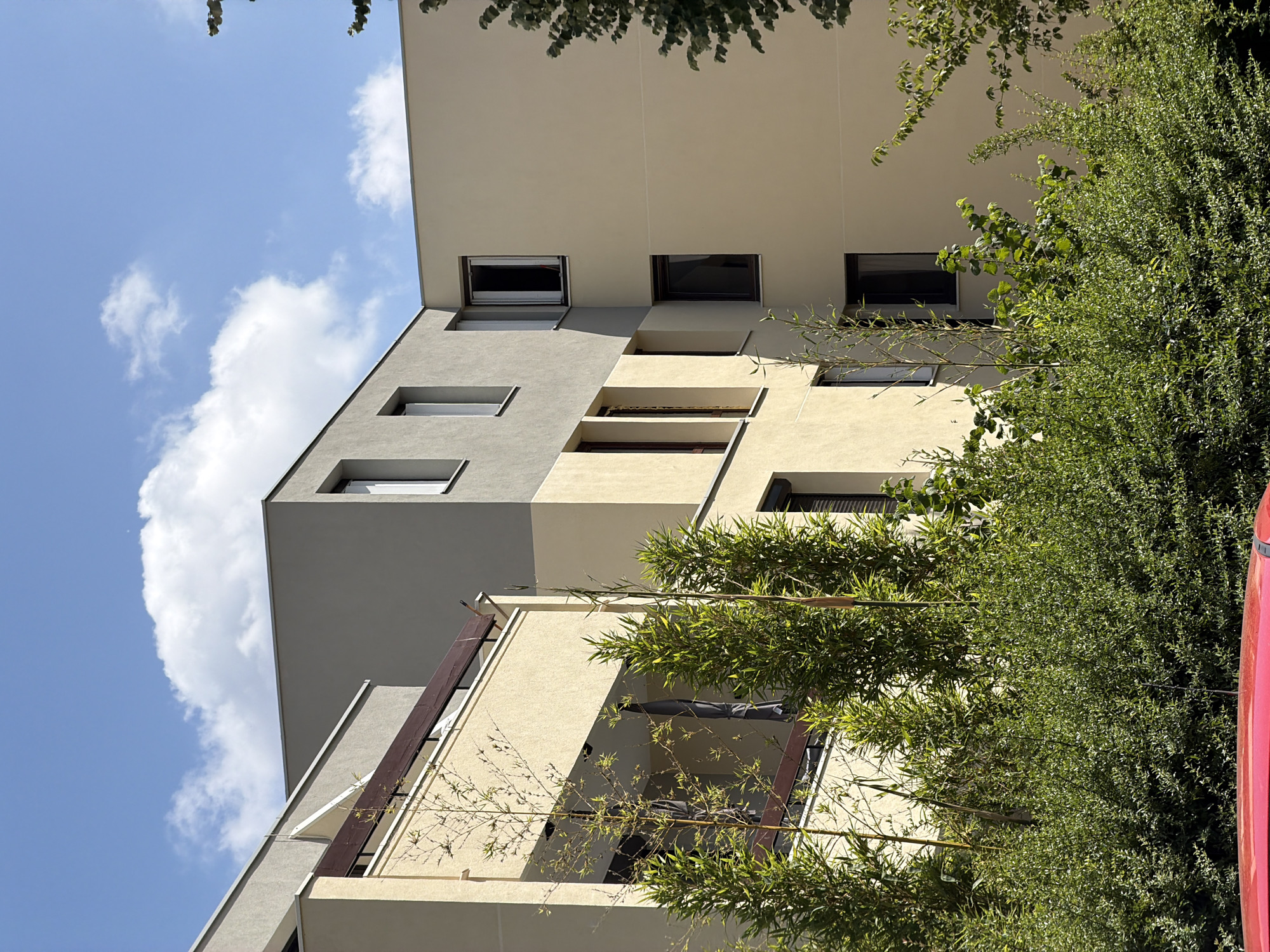 Midday architectural survey of Évry-Courcouronnes streets and buildings