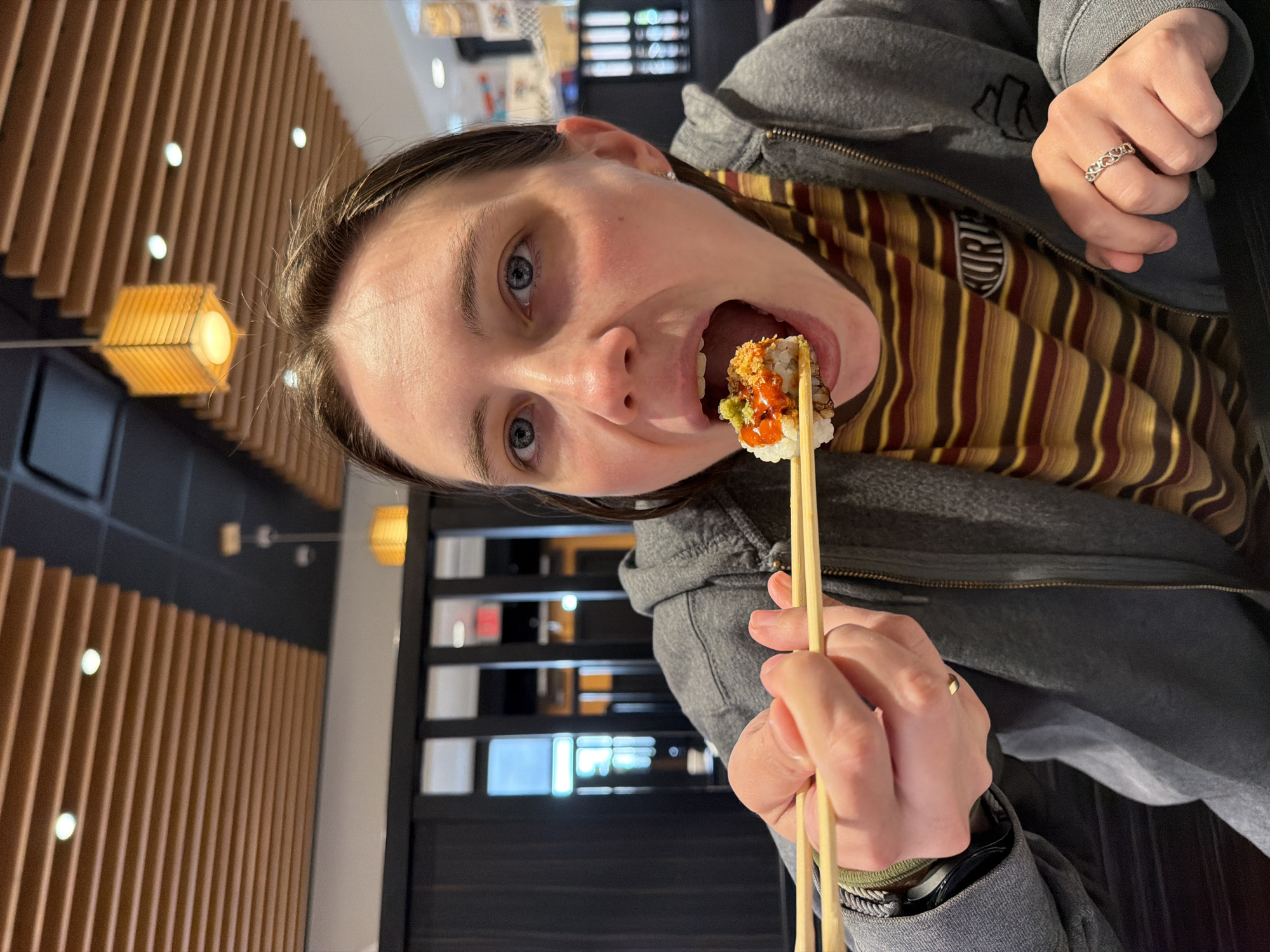 Dinner at Kura Sushi's Beaverton conveyor belt restaurant