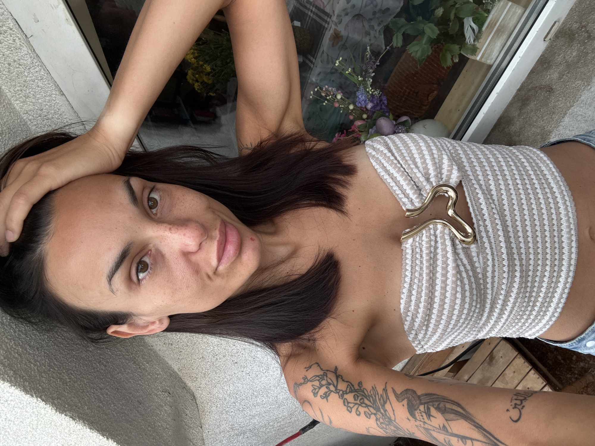 Lazy morning at home in Pleven — coffee, selfies, bed.