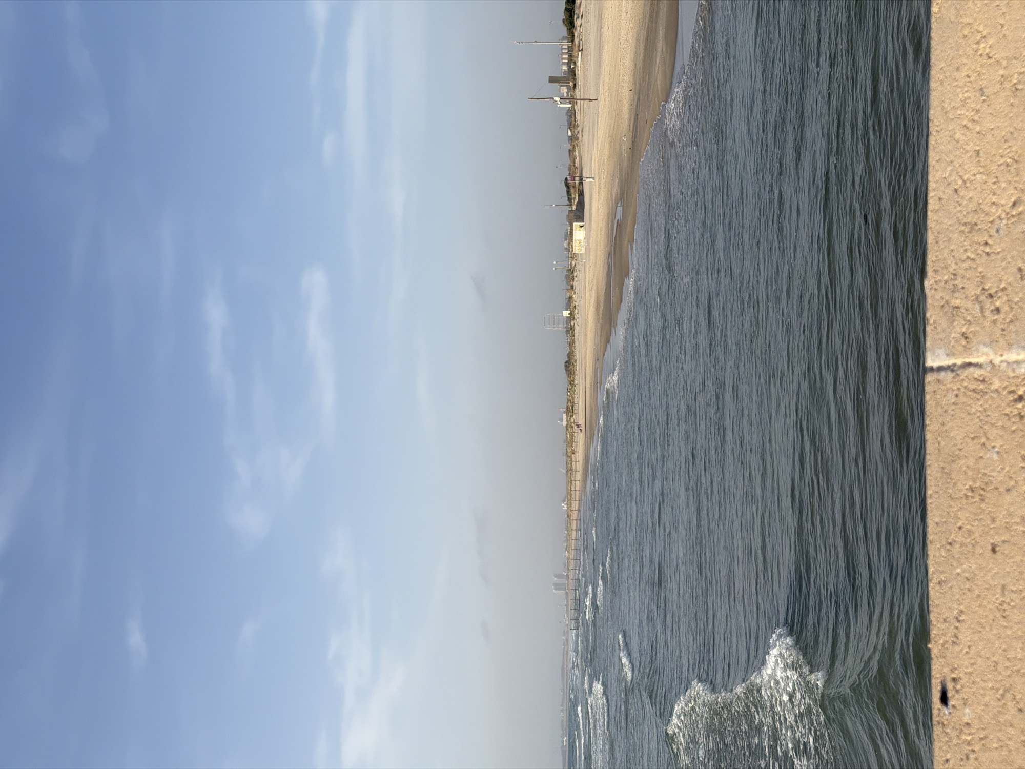 Young people gather at Mediterranean coast in Kiryat Yam