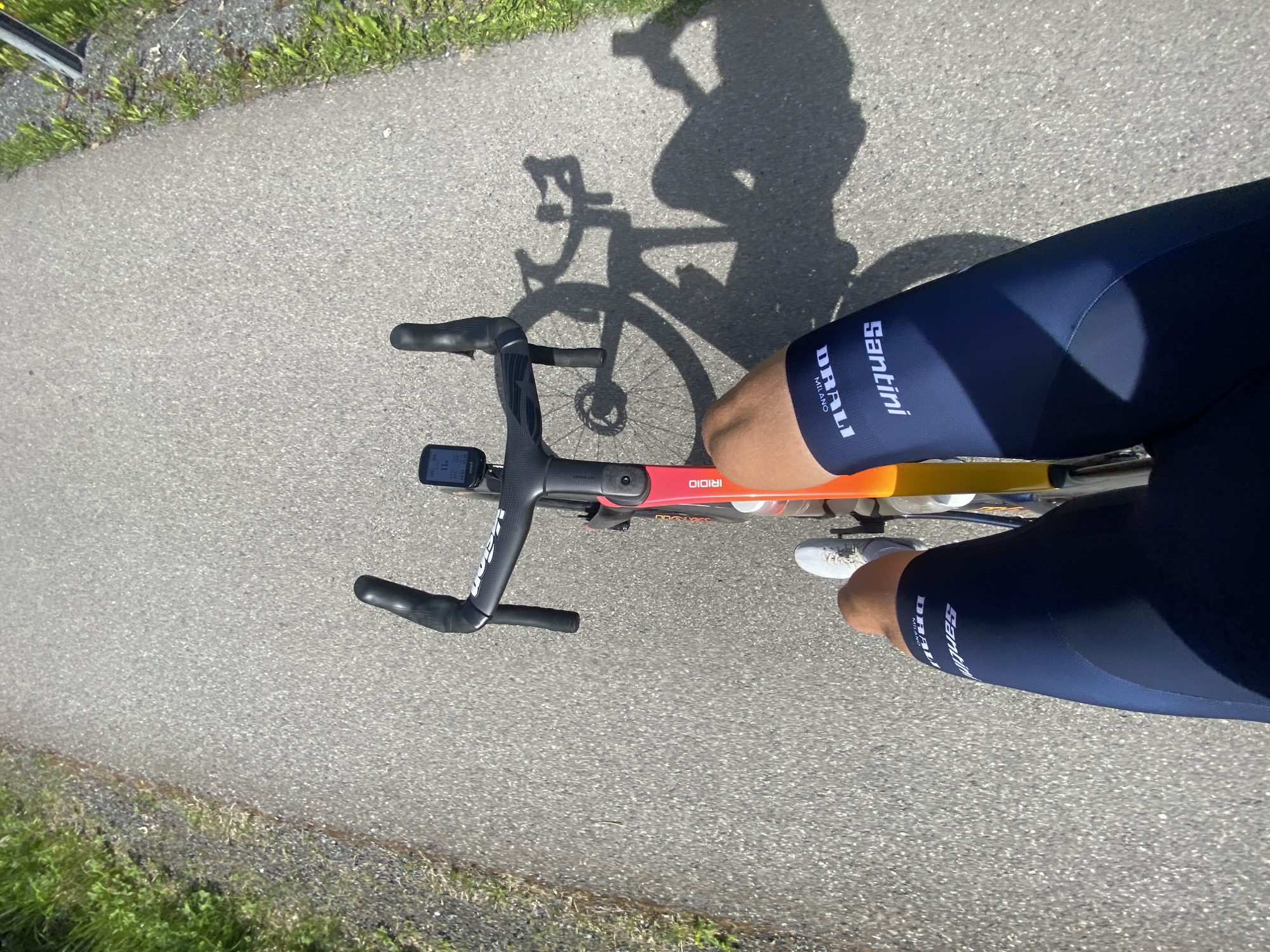 Cyclist spotted on road bike in Bærums Verk, Norway