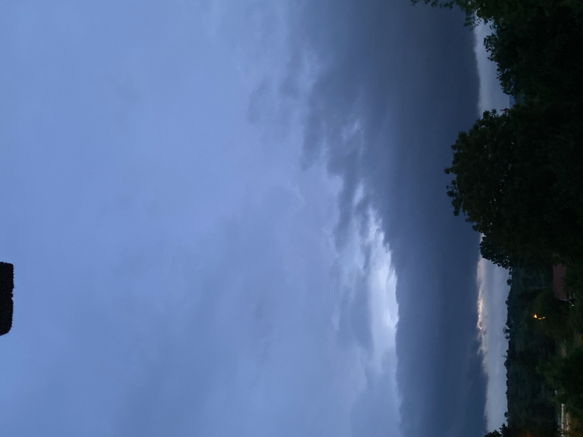 Dark storm clouds gather over Konstantinovo, Bulgaria