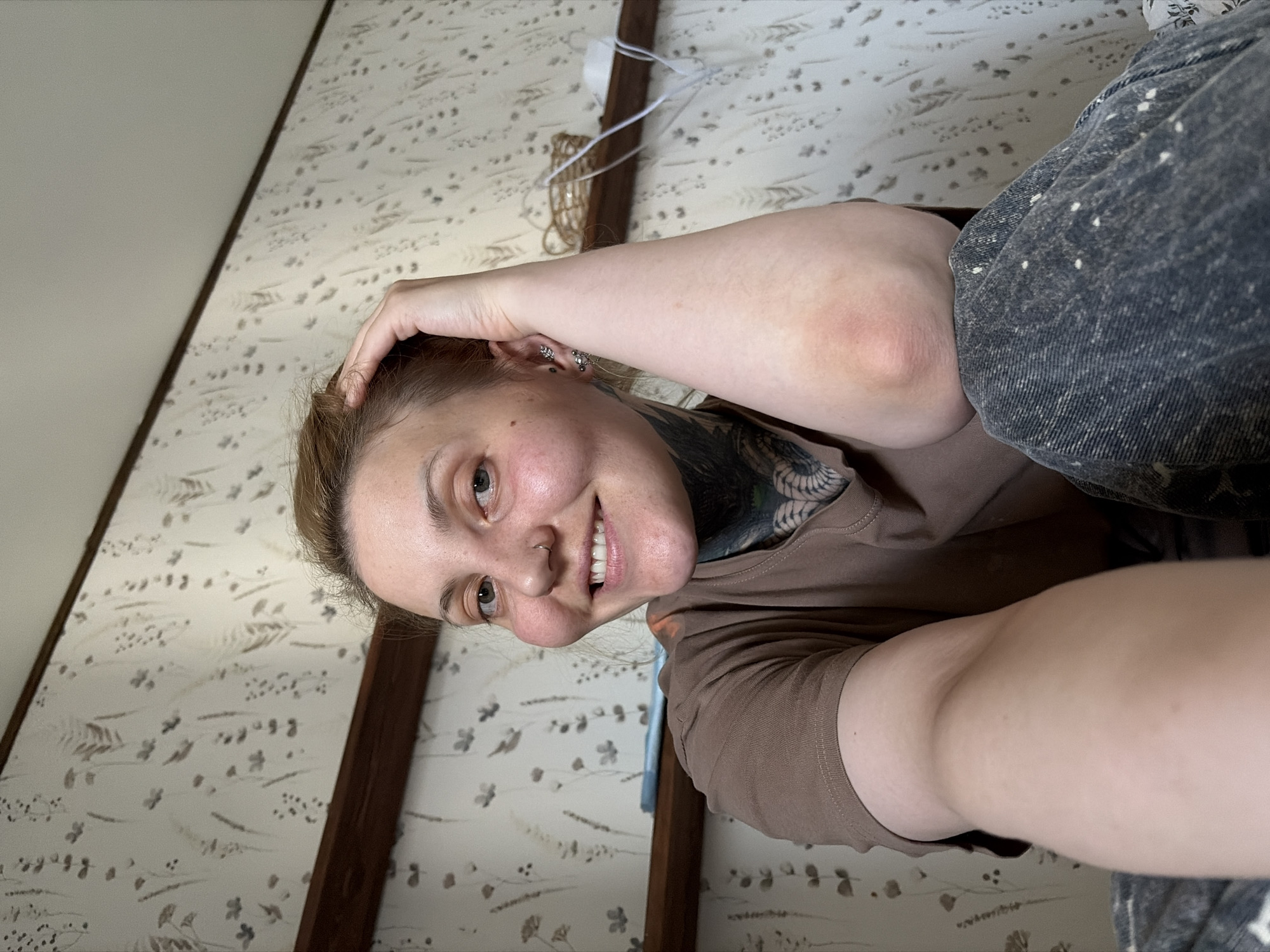 Woman takes selfie indoors in Chaikovsky, Russia