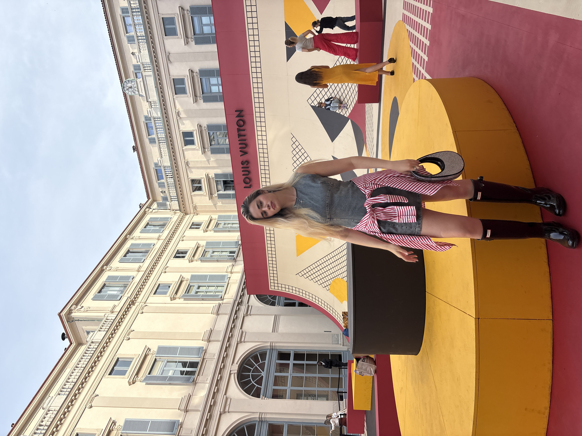 Louis Vuitton installation draws visitors in Milan courtyard