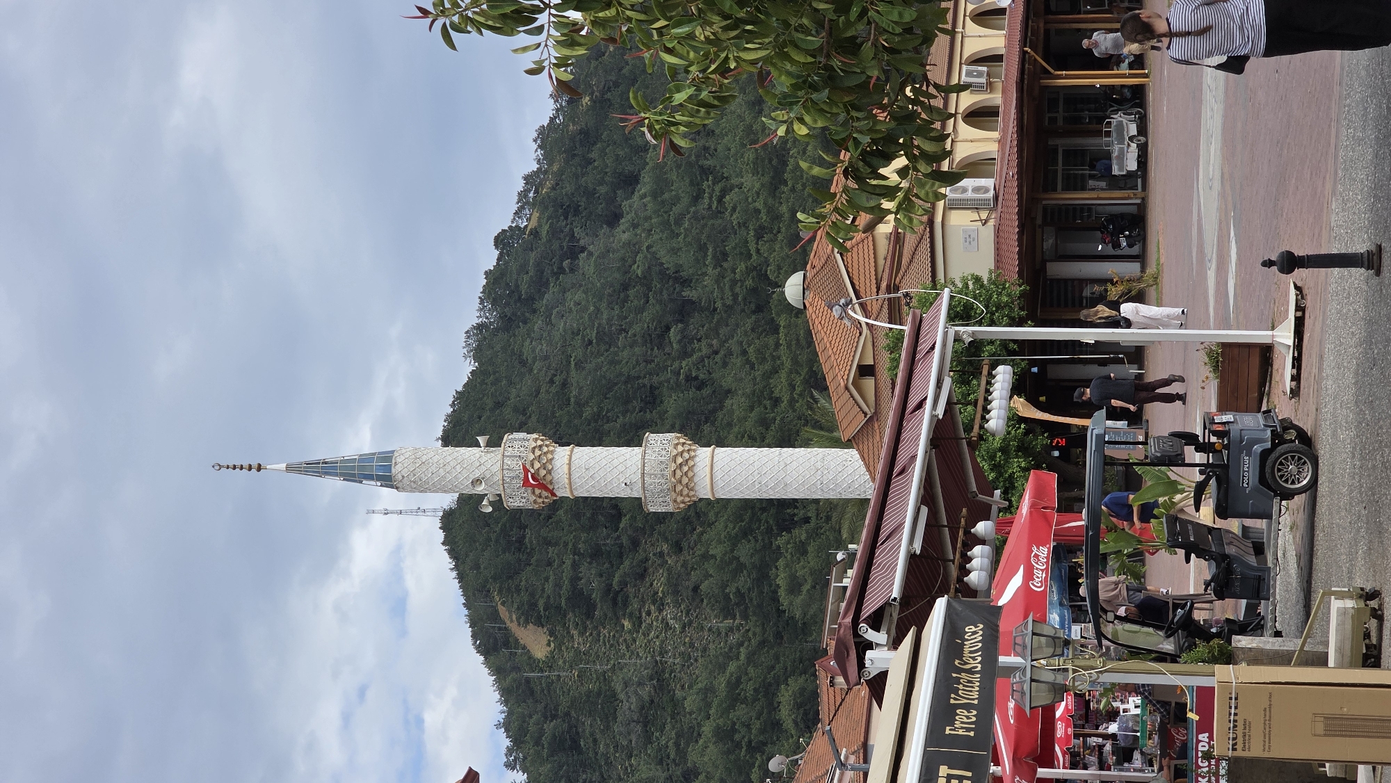 Tourist documents ordinary life in Fethiye, Turkey