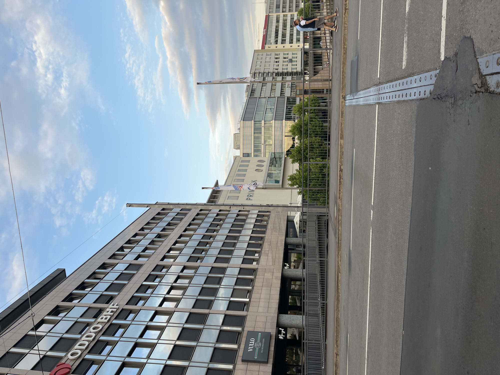 Strolling through Saarbrücken's city center on a summer evening