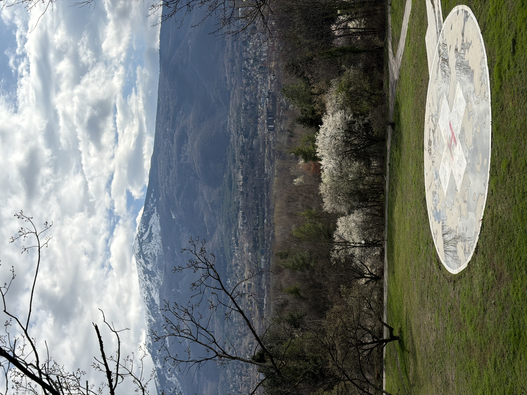 Medical helipad spotted in Sofia mountain landscape
