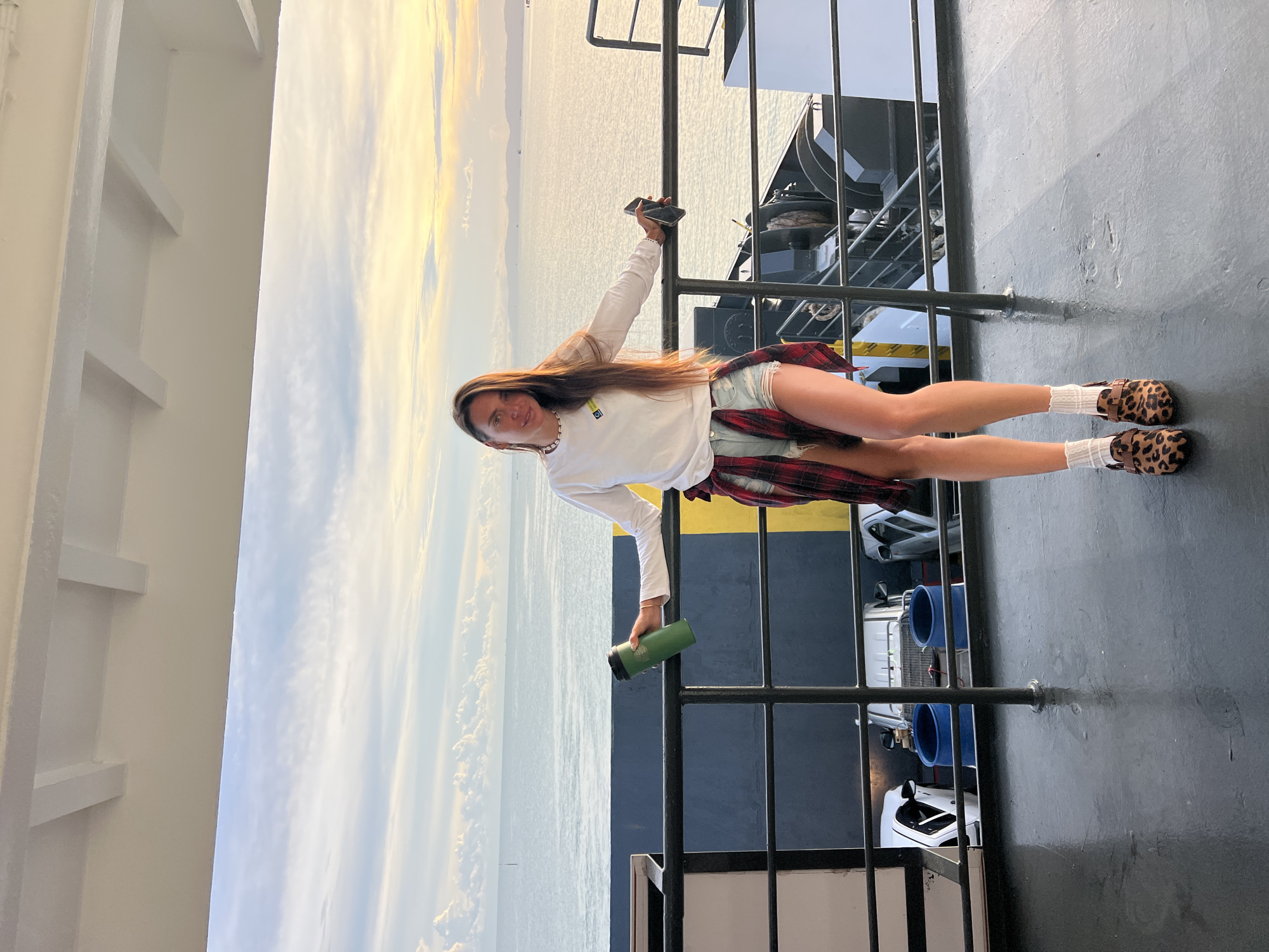 Ferry activity at Don Sak — passengers and crew on deck