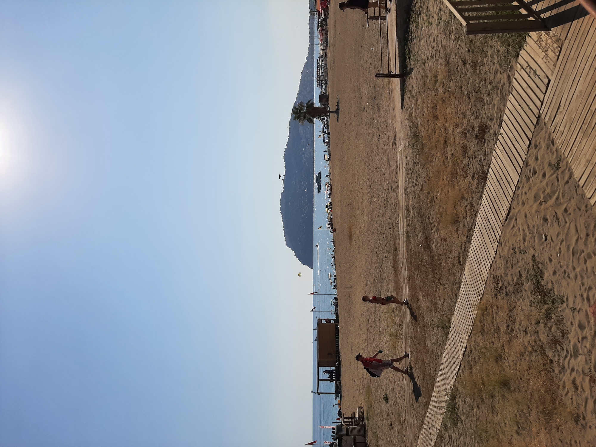 Summer afternoon on Alanya's Cleopatra Beach and surrounding streets