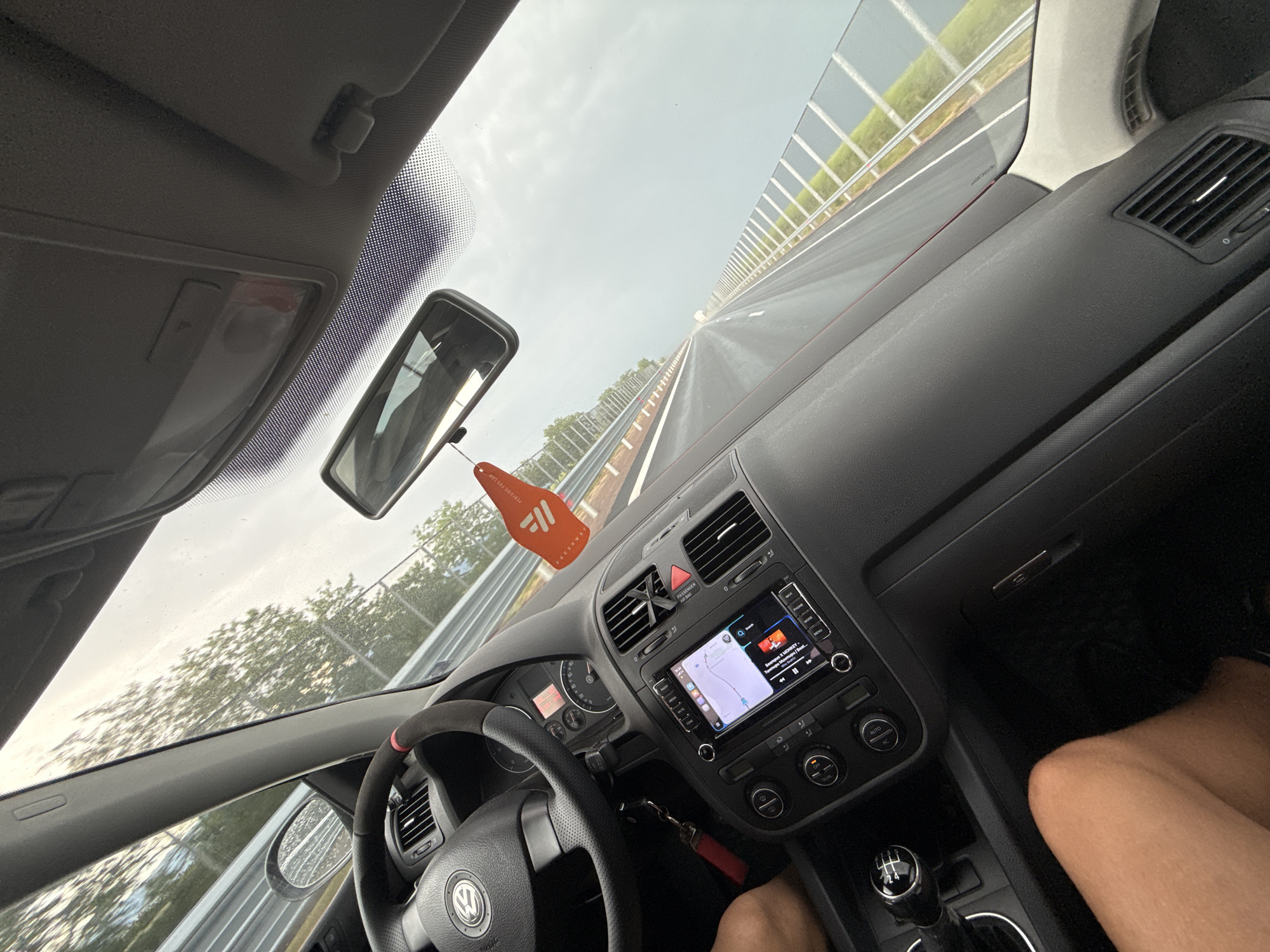 Driver documents highway journey near Chokoba, Bulgaria