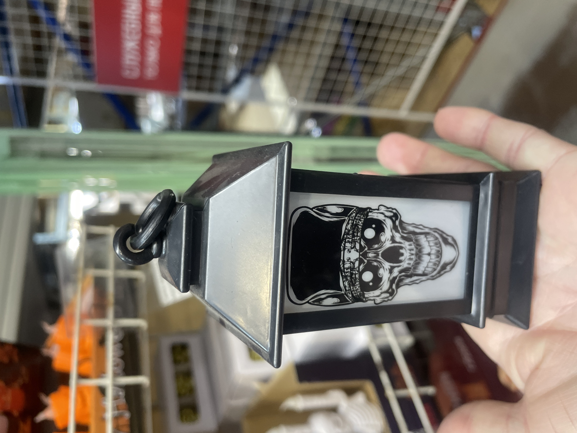 Inside a Saint Petersburg party supply store, Halloween season prep