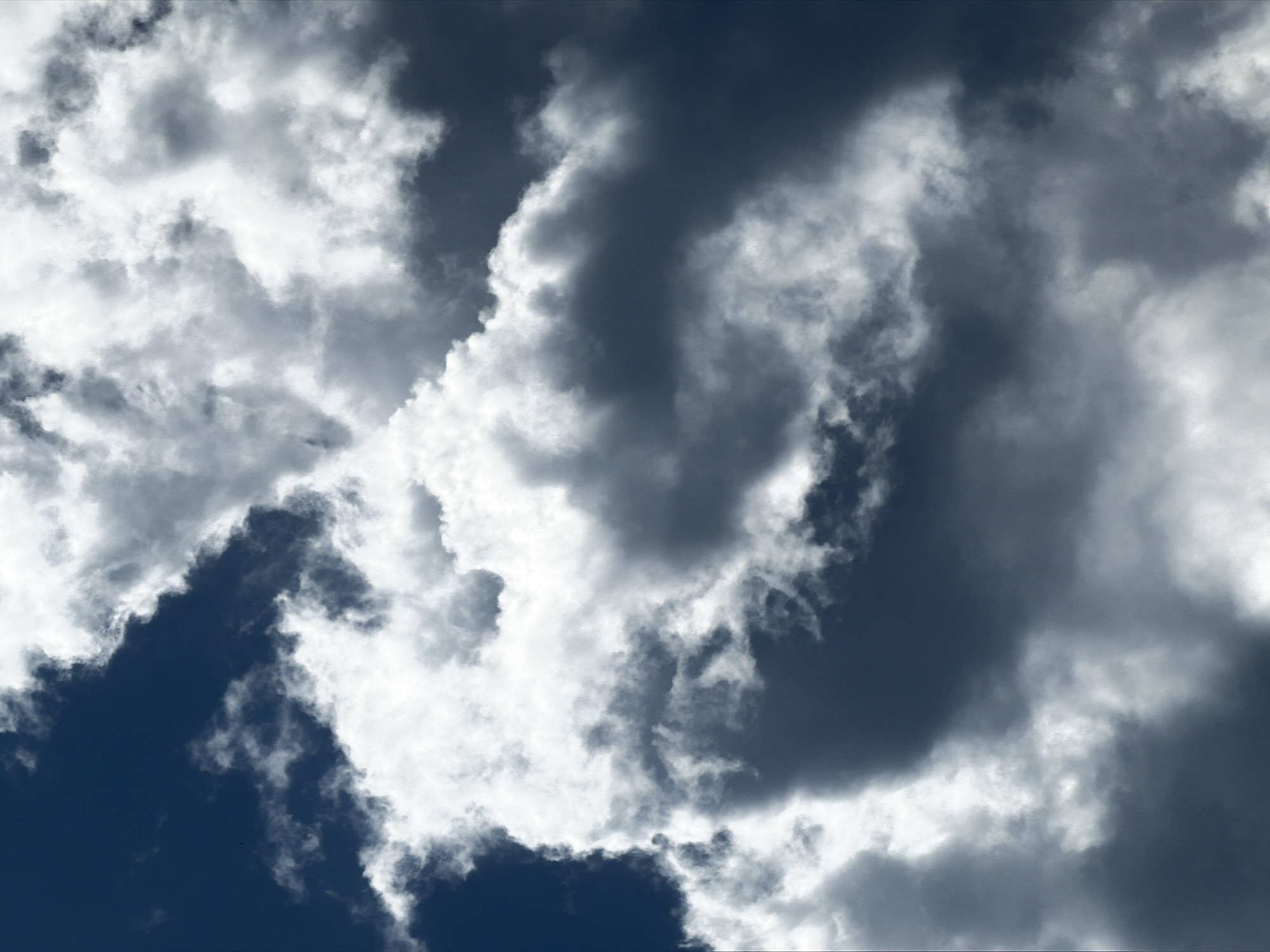 Storm clouds gather over Pokhara, Nepal morning sky