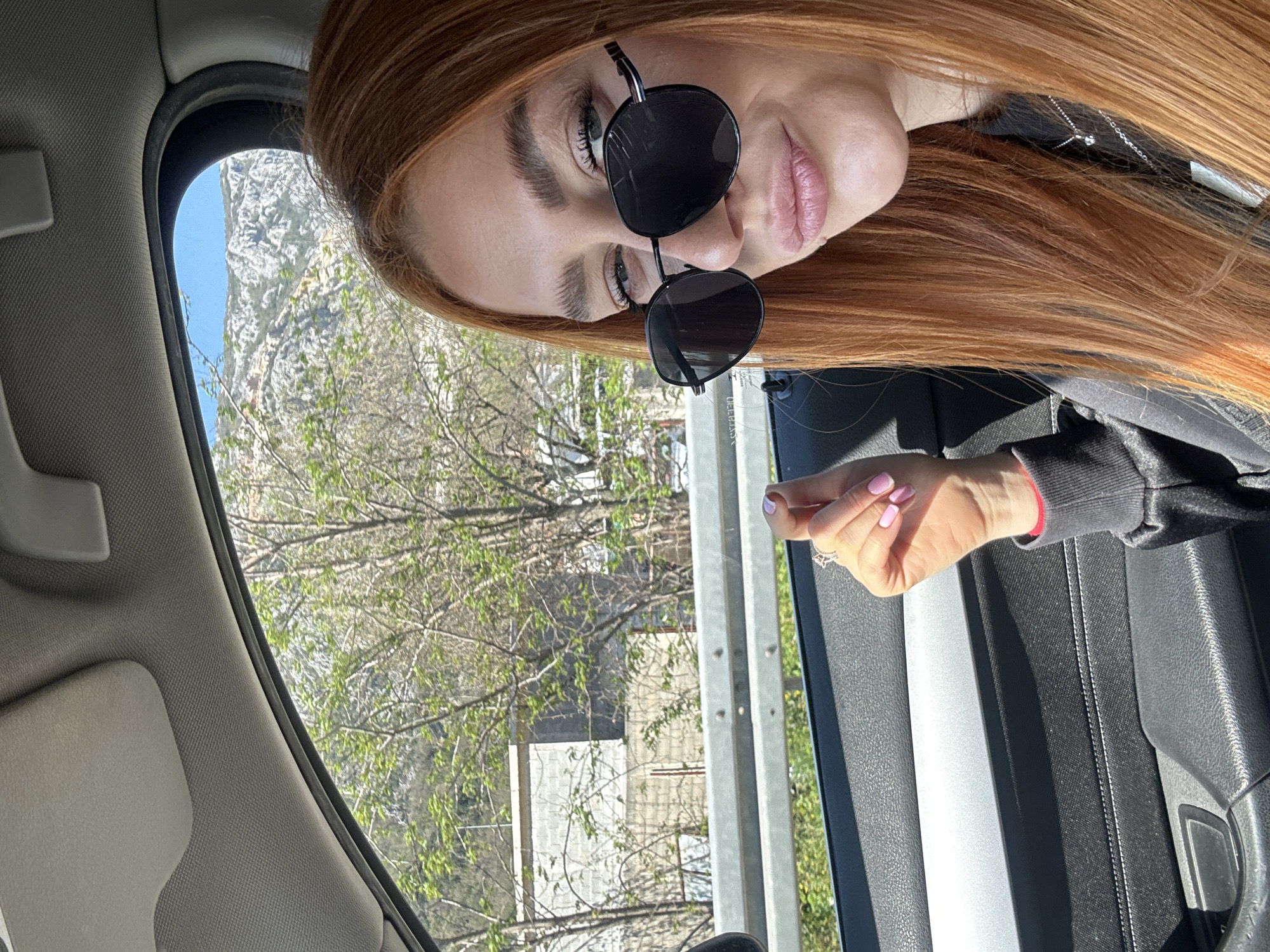 Woman in car observed in Zgrade, Montenegro