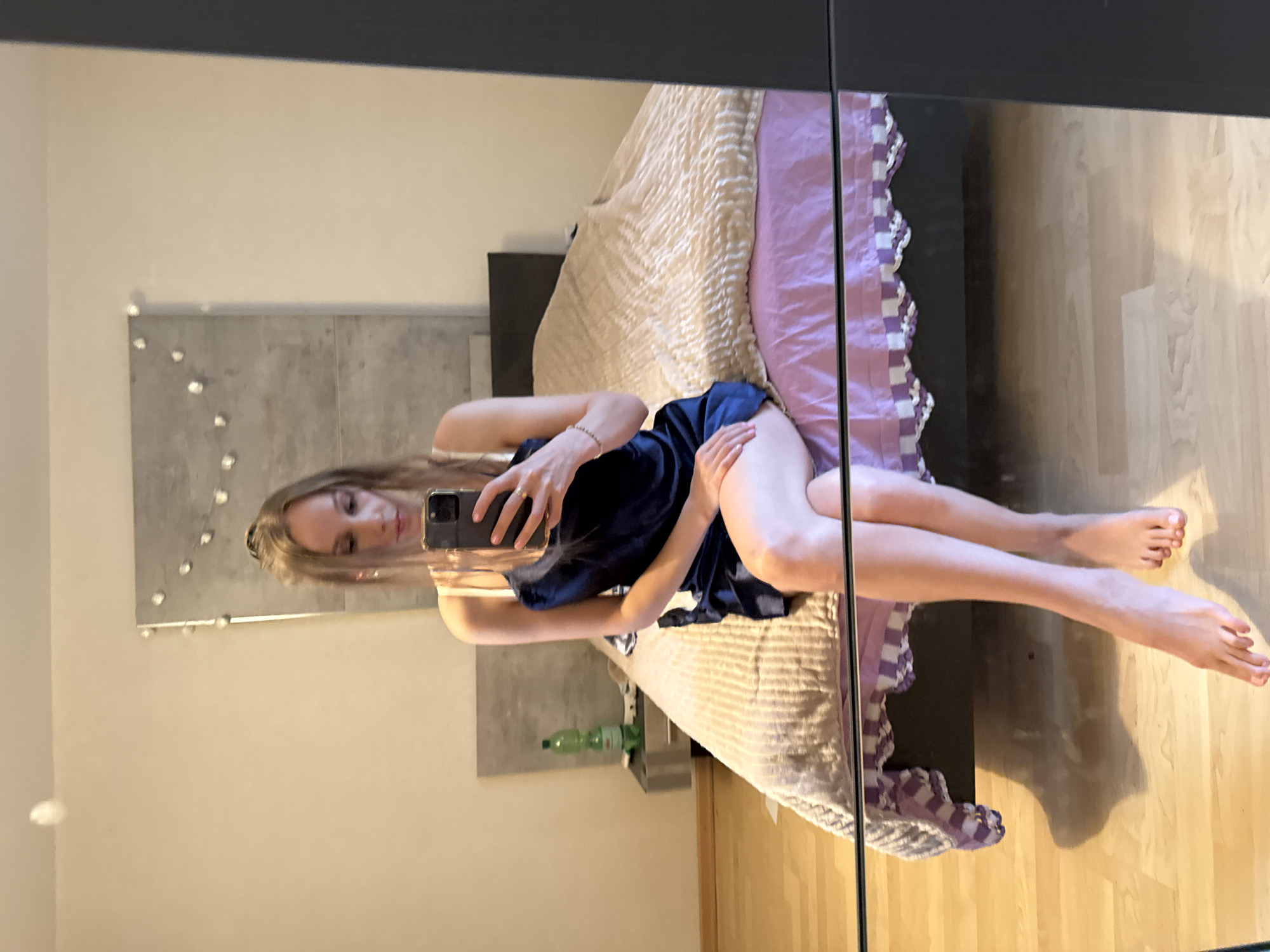 Morning selfies at home in Überherrn, toddler makes an appearance