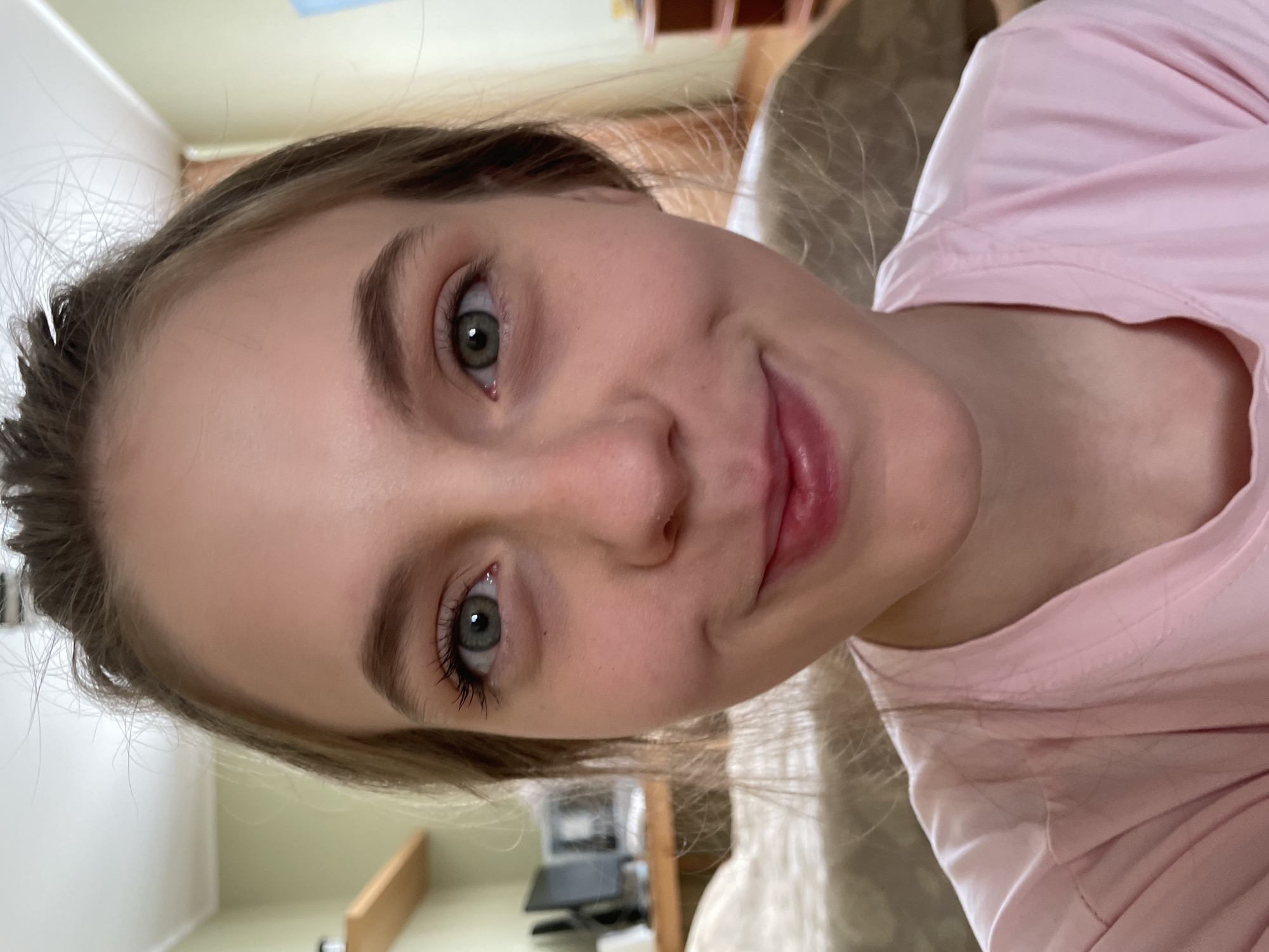 Young woman's late-night beauty routine captured in Ufa