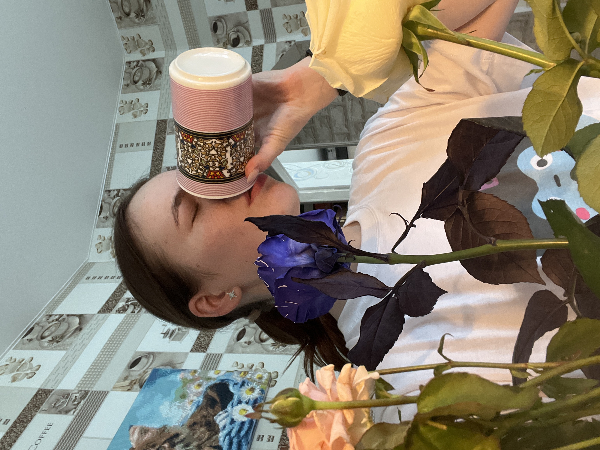 Early morning personal moments documented in Chaikovsky residence