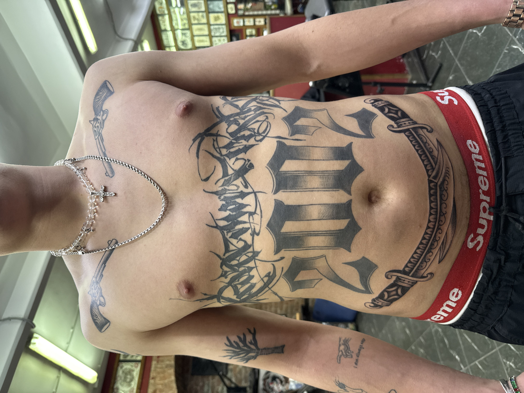 Heavily tattooed person observed in Moscow