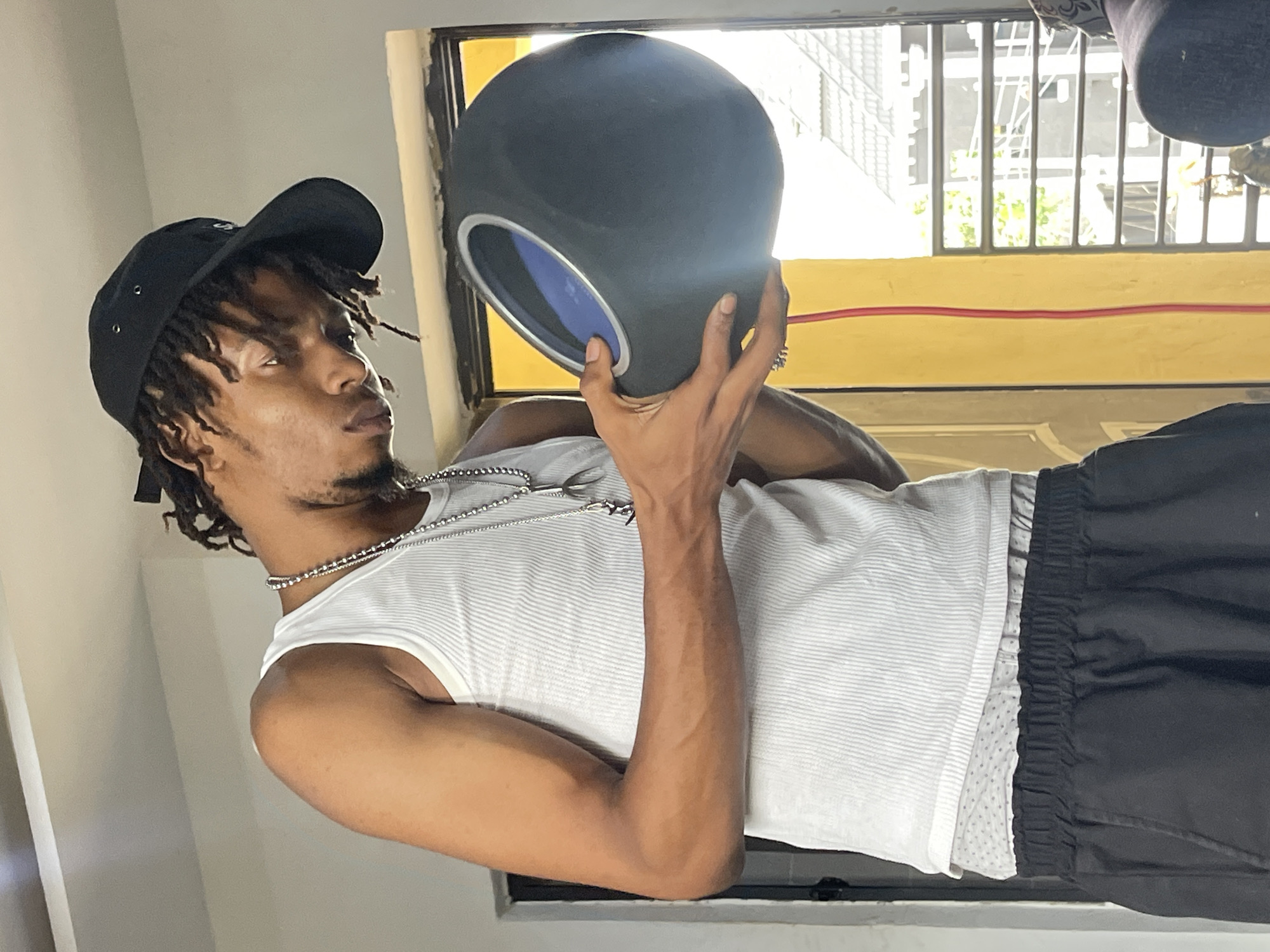 Home studio session in Abuja with music gear and phones