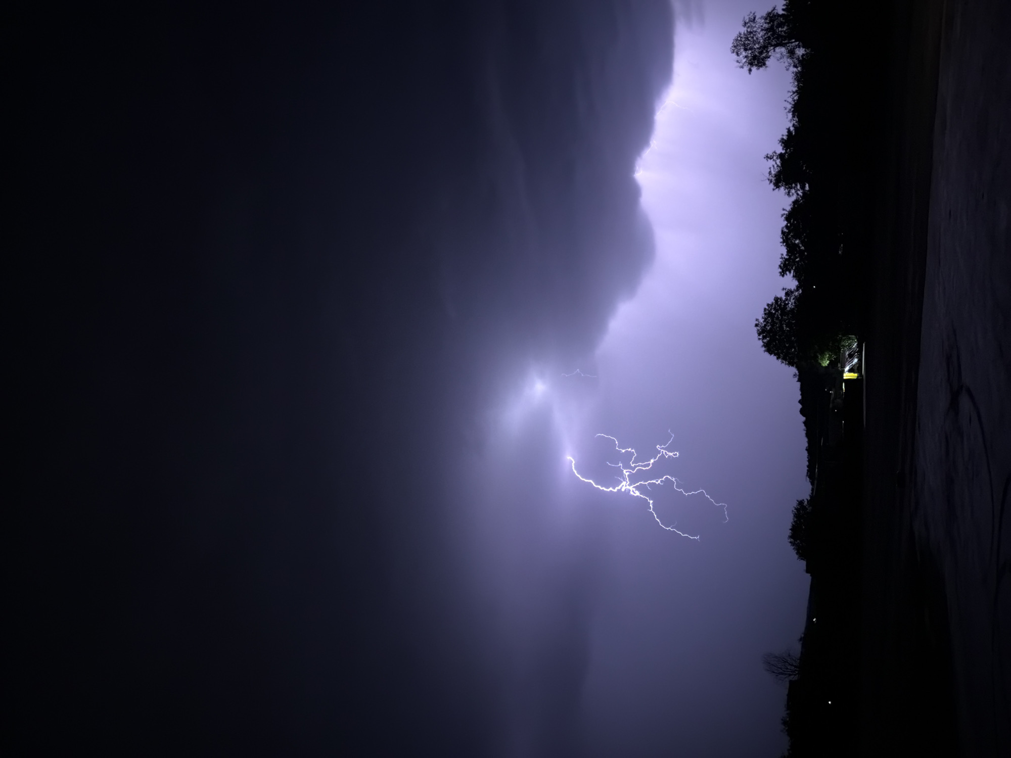 Lightning storm rolls through Lovech, Bulgaria on a June night