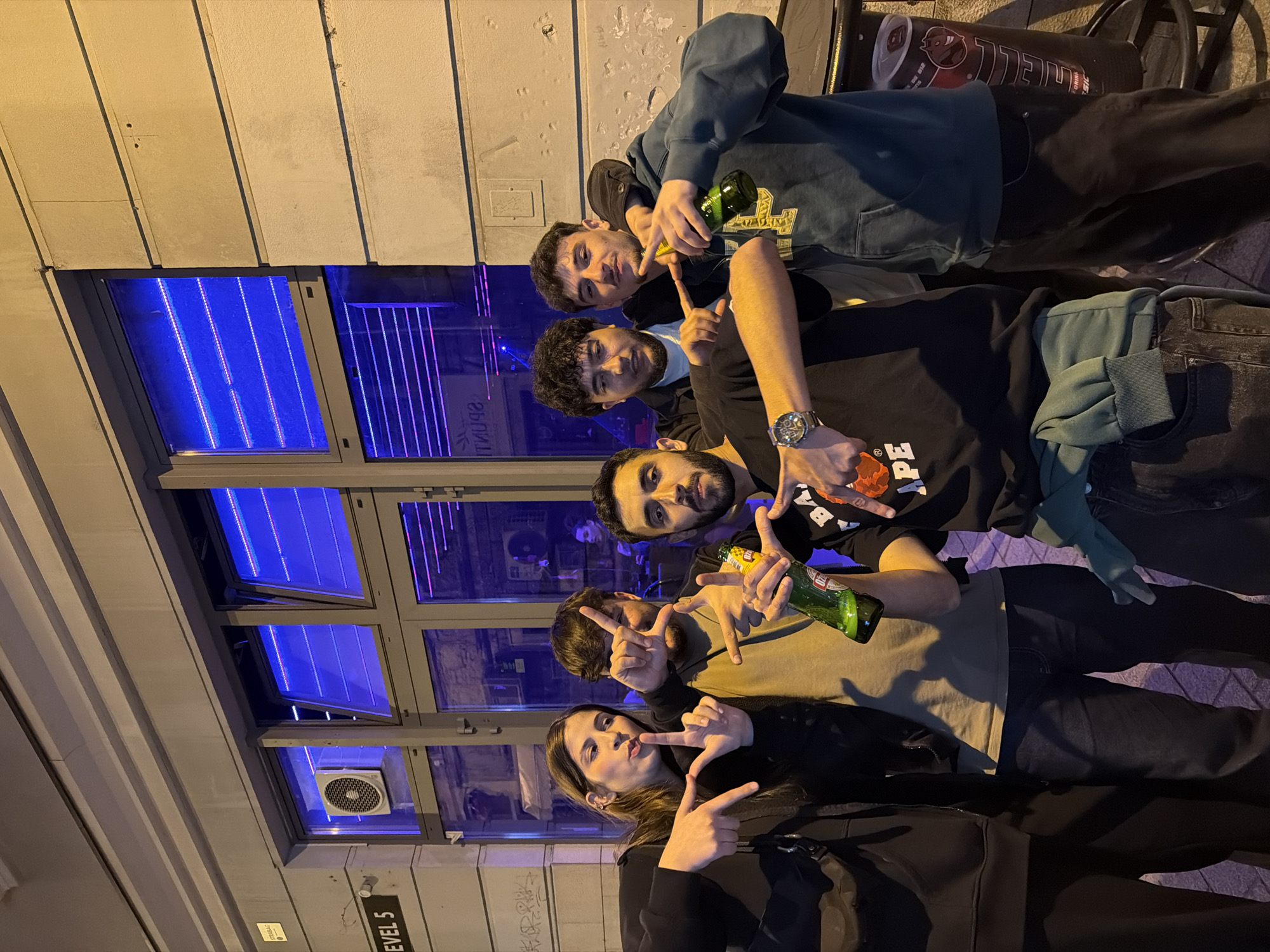 Young adults gather for photos during night out in Rijeka