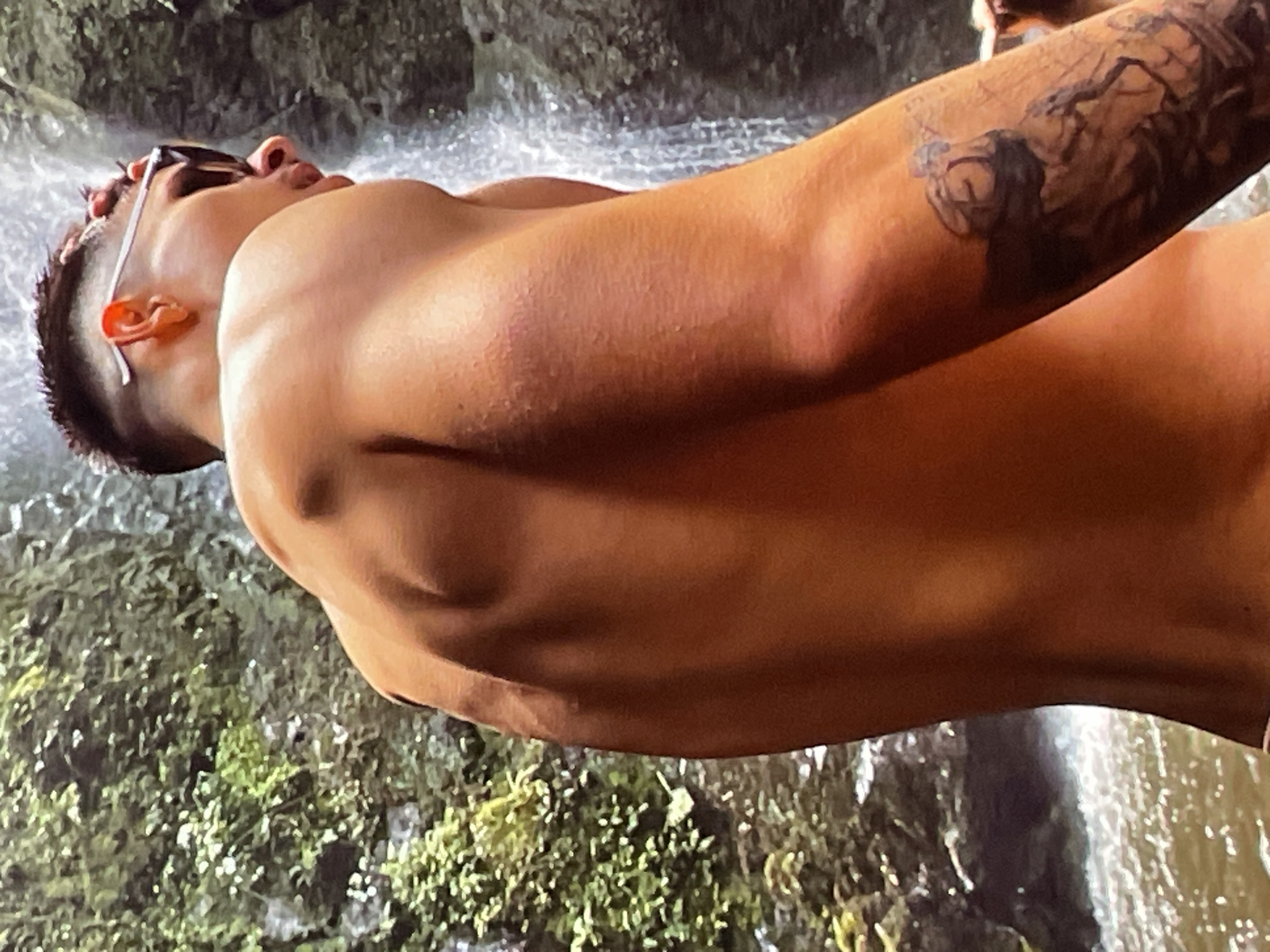 Group enjoys waterfall swimming and photos in Harmanli Bulgaria