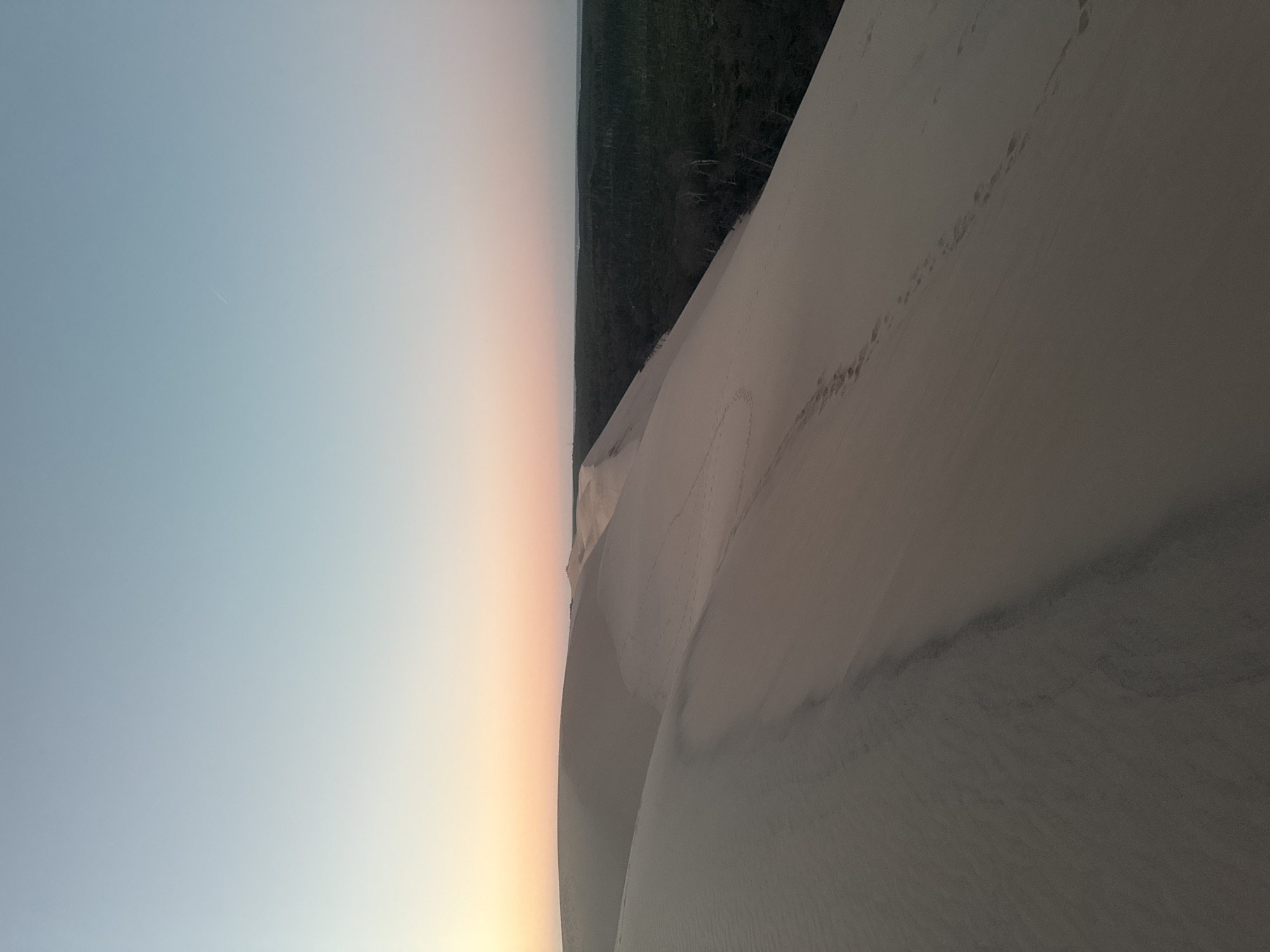Sunset documented at France's Dune of Pilat by visitors