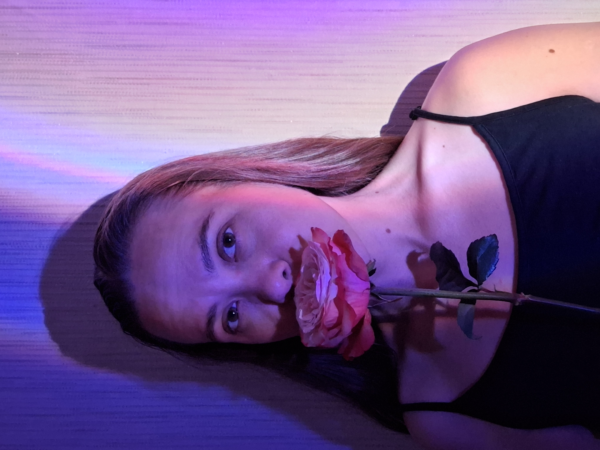 Artistic photo session with roses documented in Chaikovsky, Russia
