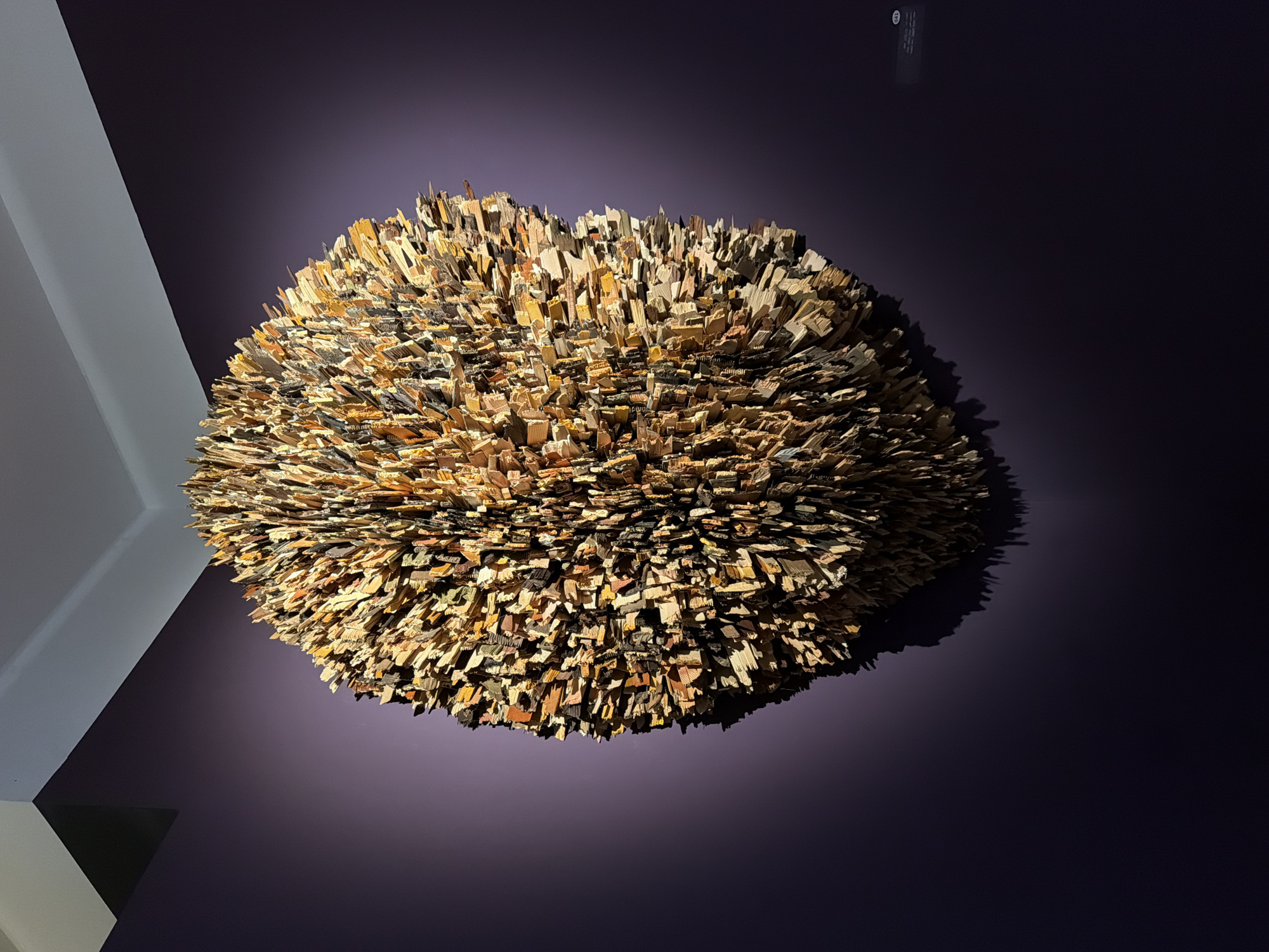 Morning gallery visitors explore diverse art installations in Tel-Aviv