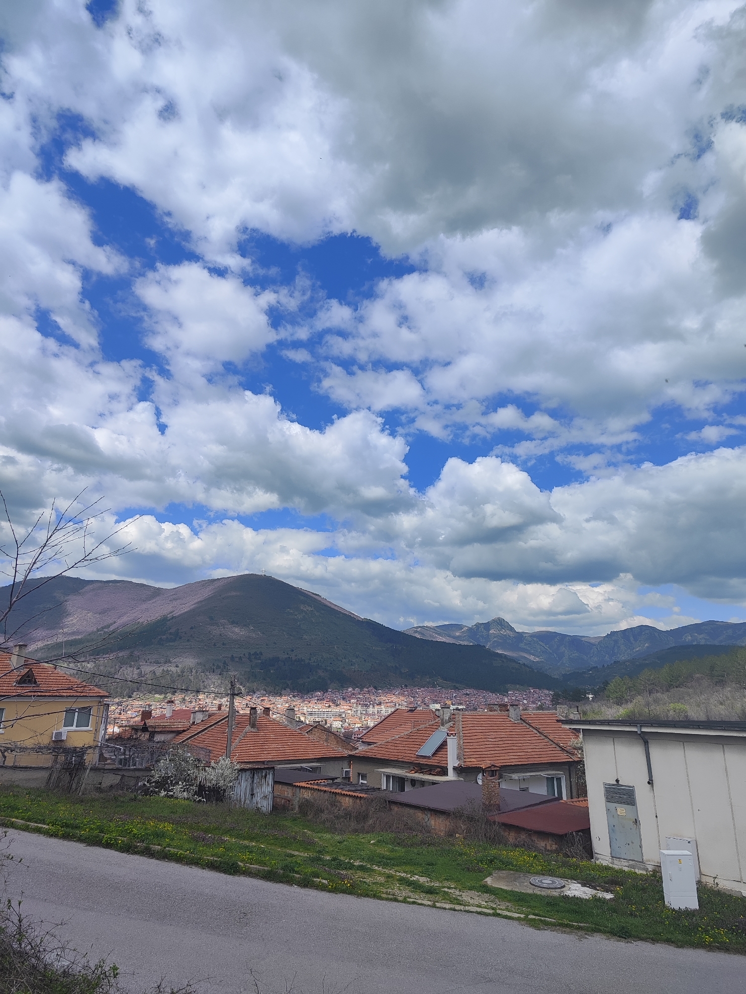 Residential street view documented in Sliven, Bulgaria